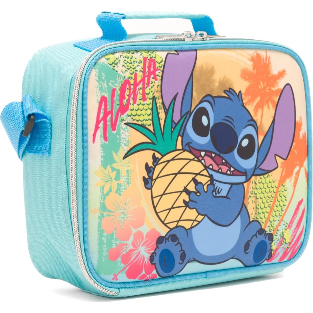 Bolsa de Almuerzo Aislada Ruz Stitch Rosa 24.1x19.1 cm