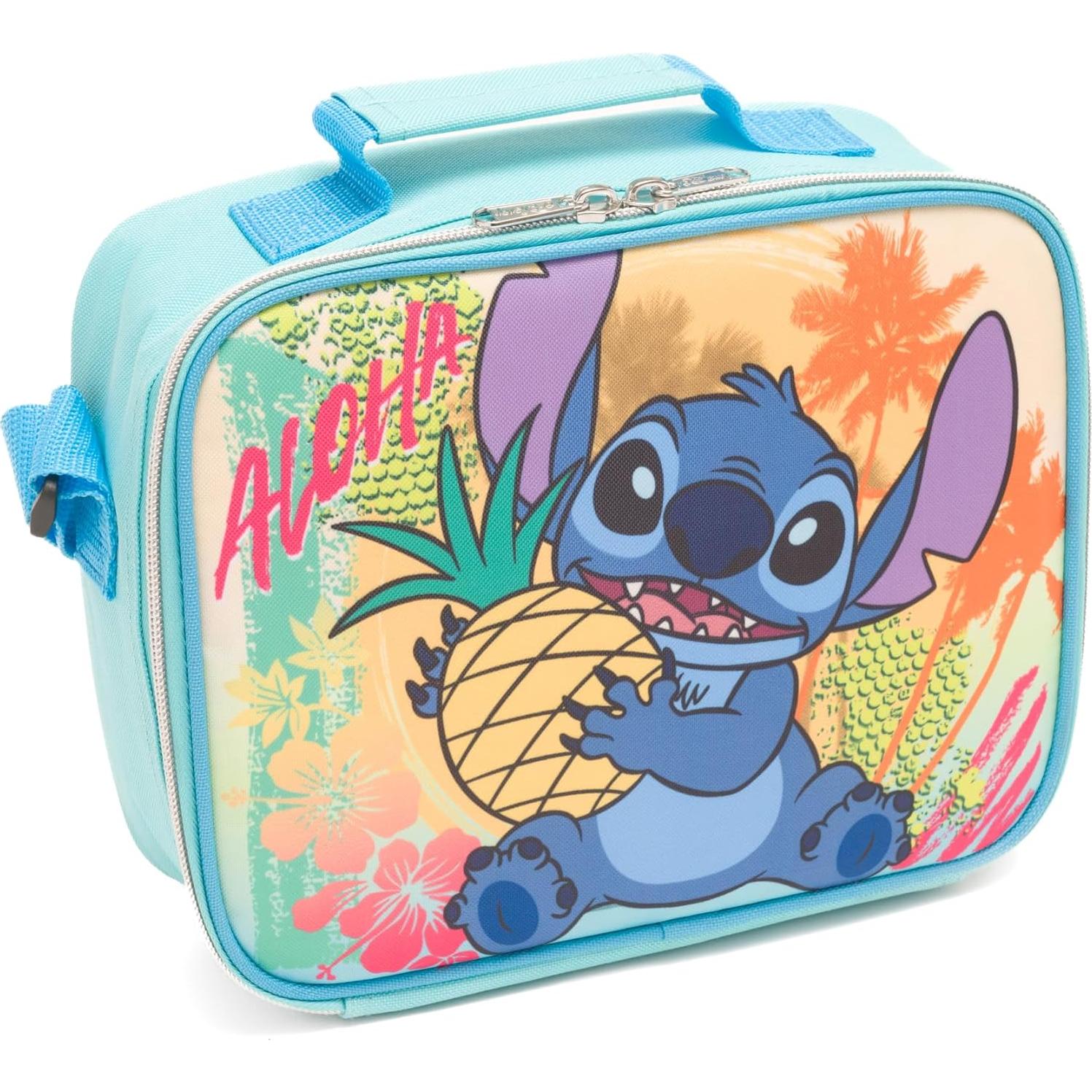 Bolsa de Almuerzo Aislada Ruz Stitch Rosa 24.1x19.1 cm