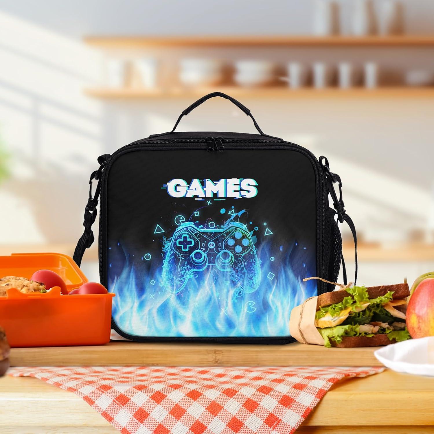 Bolsa de Almuerzo Aislada Miaoquhe Controlador Videojuego Azul