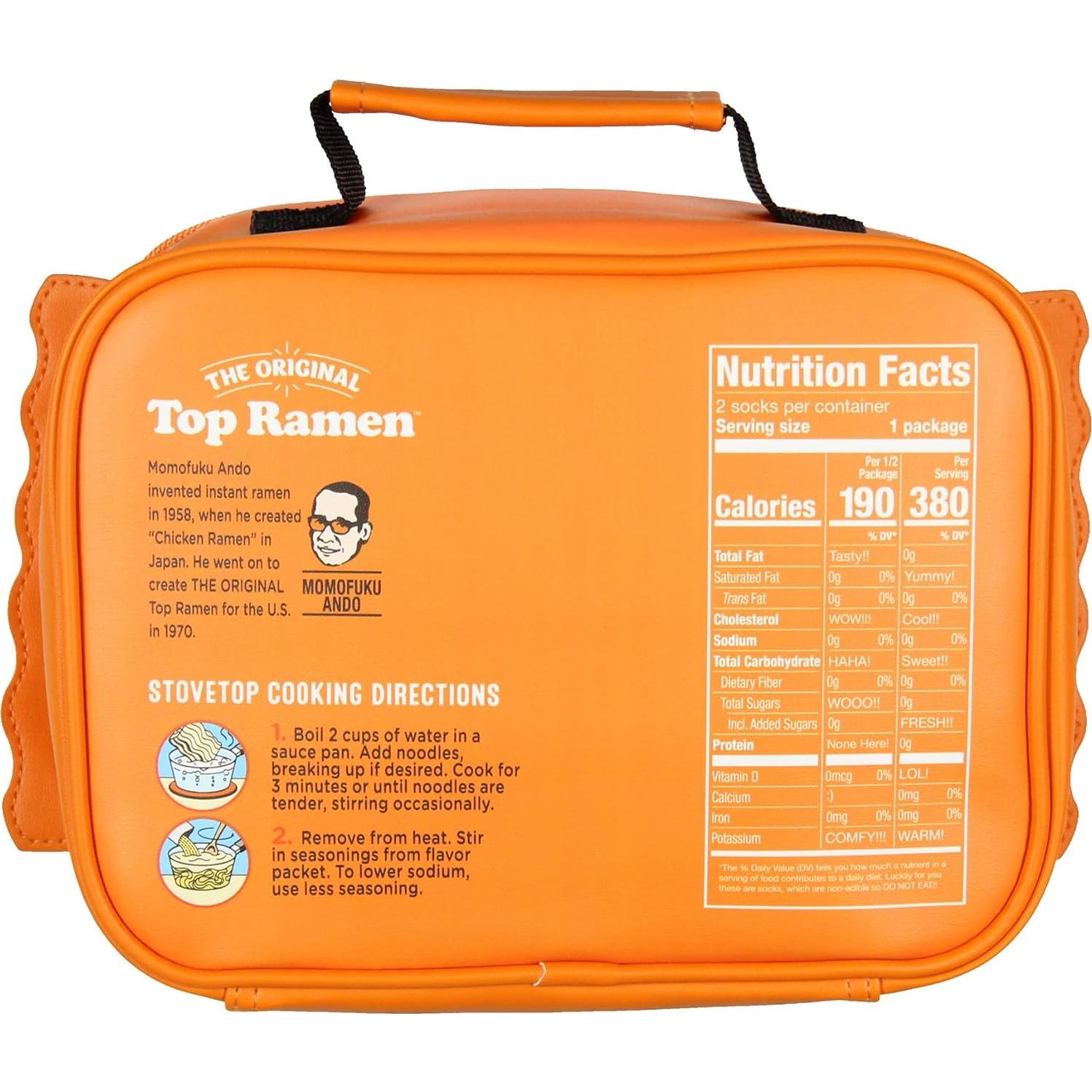 Bolsa de Almuerzo Nissin Top Ramen Pollo Aislada 24.1x8.9x17.8cm