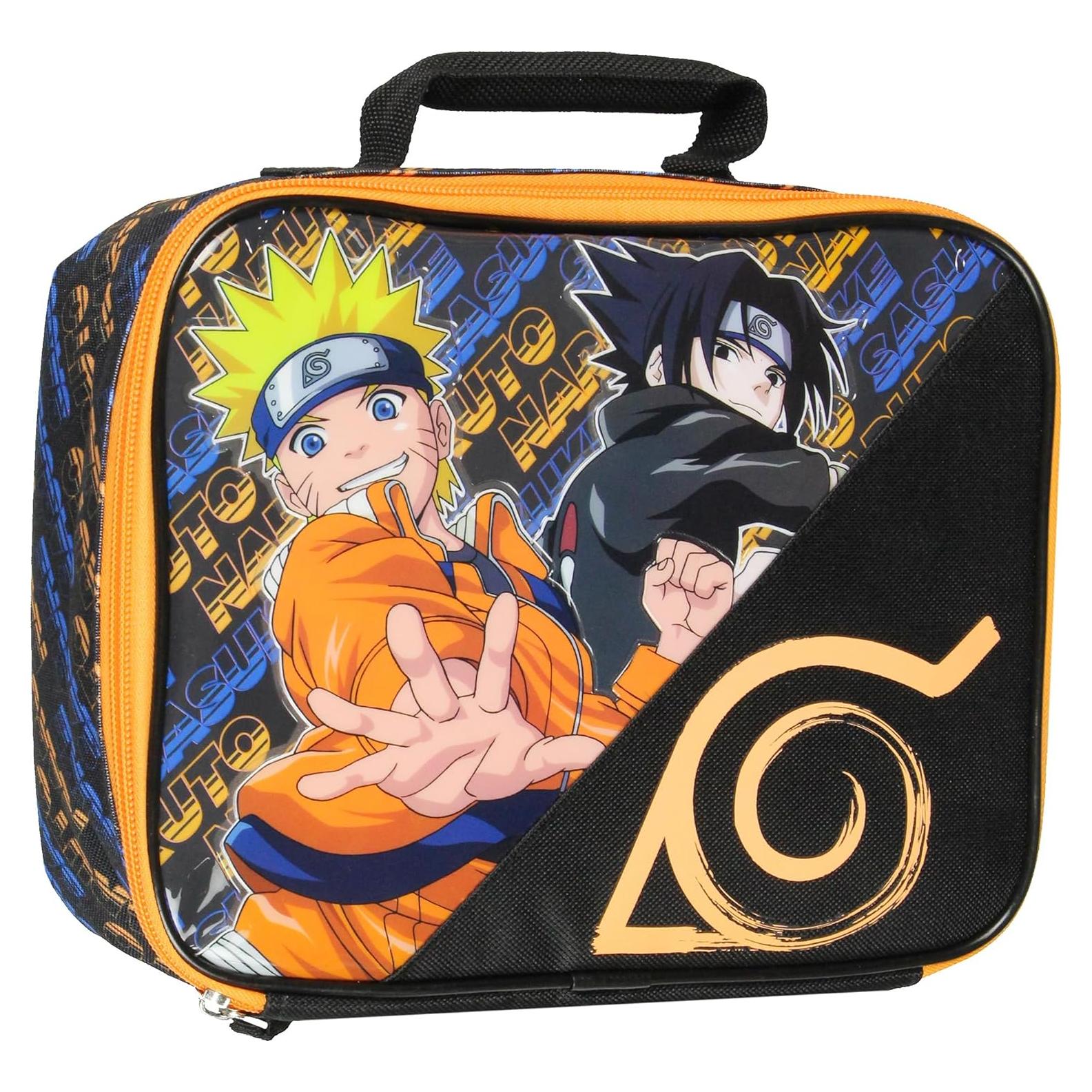 Bolsa de Almuerzo Aislada Naruto Shippuden con Logo 25.4x20.3cm