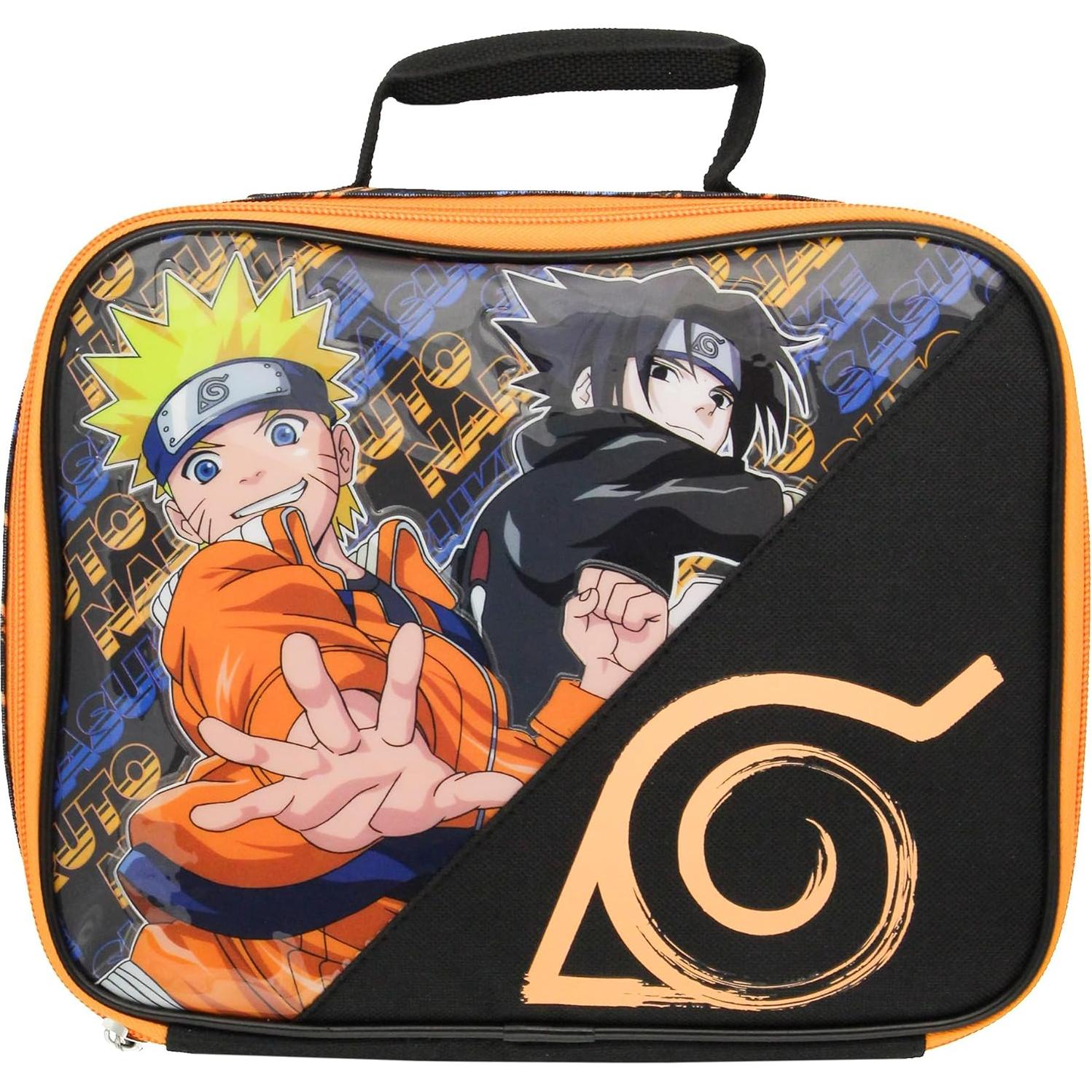 Bolsa de Almuerzo Aislada Naruto Shippuden con Logo 25.4x20.3cm
