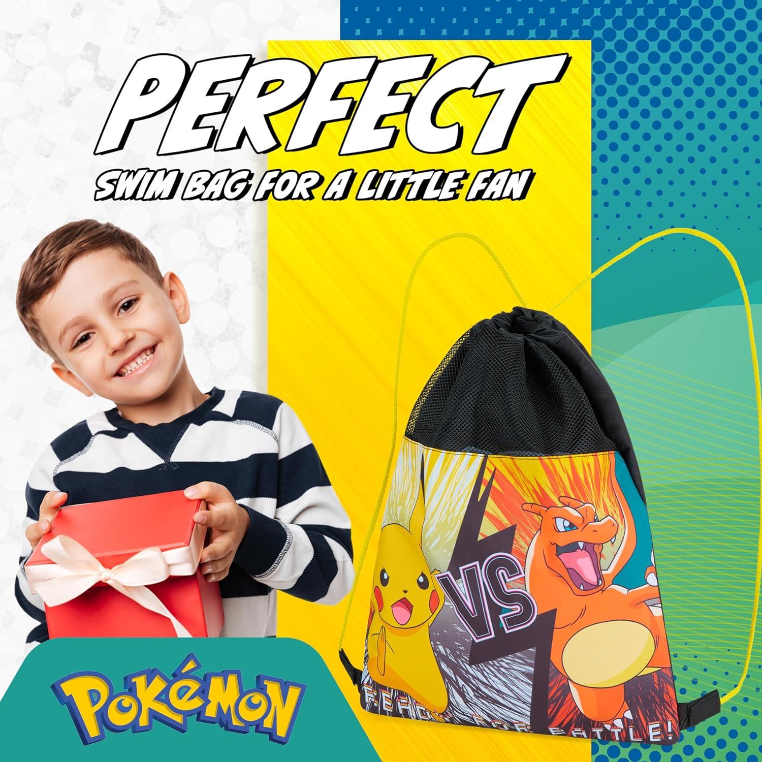 Mochila de Cuerda Pokemon Pikachu 43.94x35.56 cm para Niños