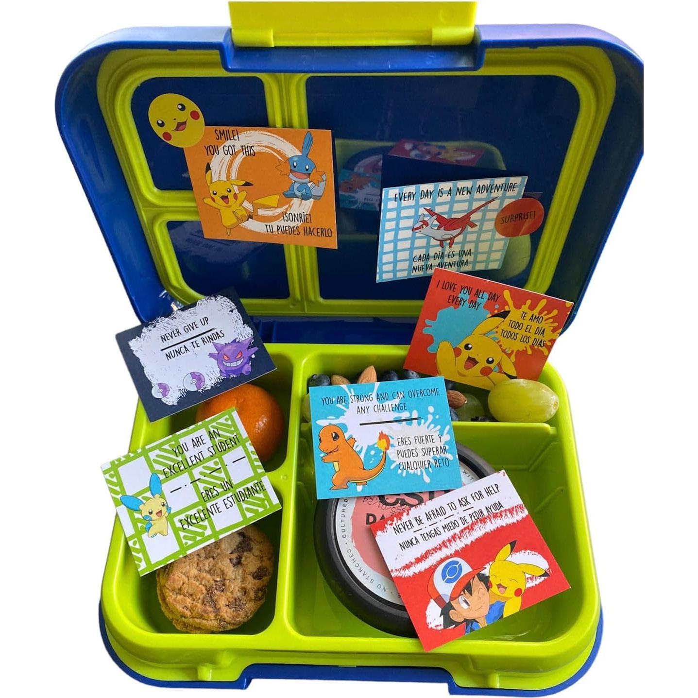 30 Tarjetas de Almuerzo Motivacionales RachCards - Pokemon