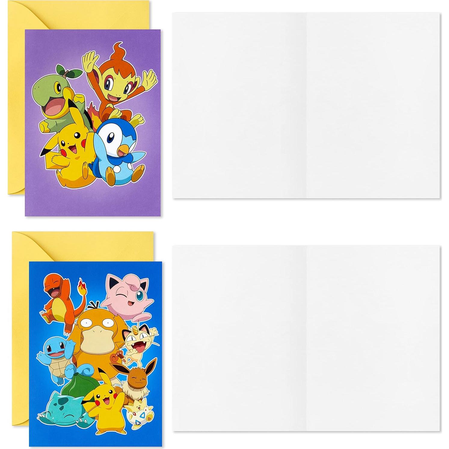 Tarjetas de San Valentín Hallmark Pokémon - 12 tarjetas en blanco