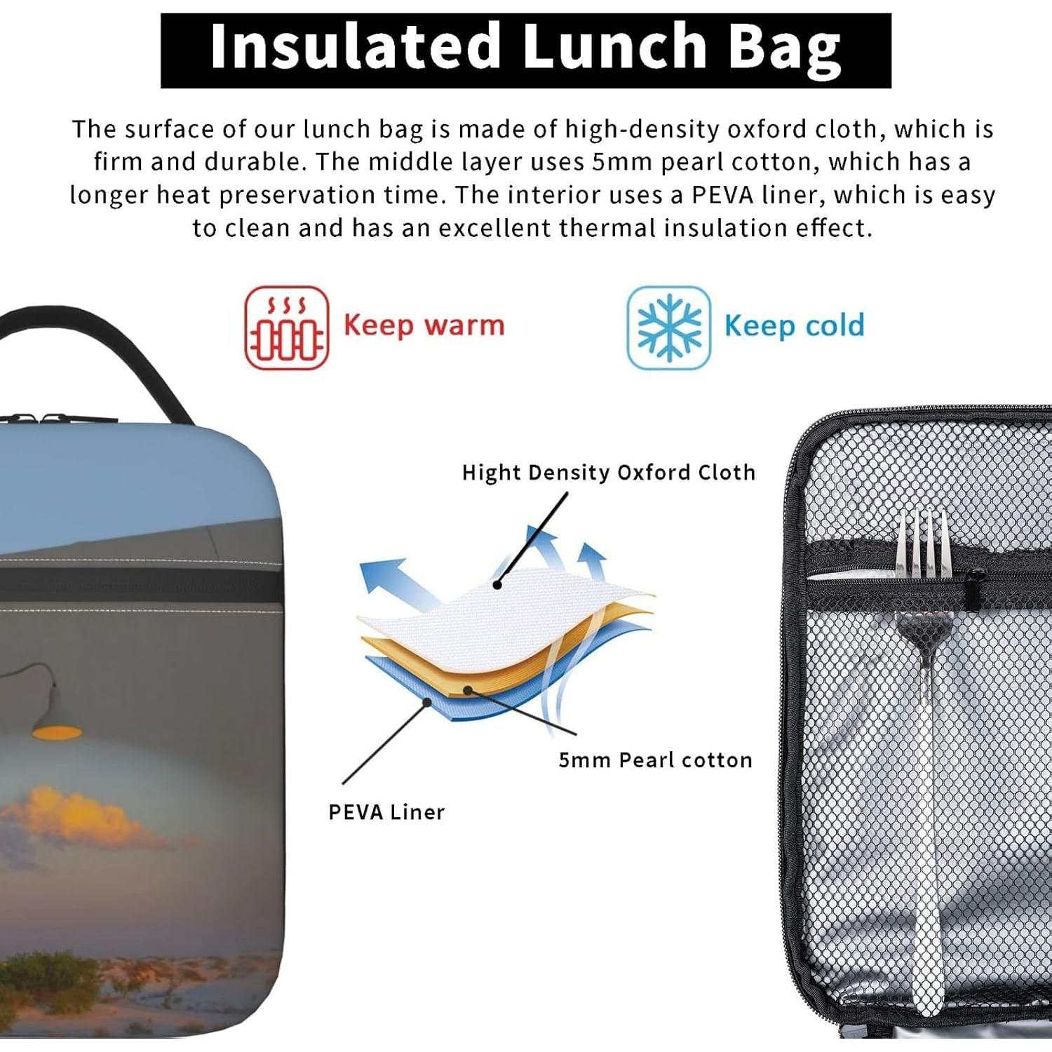 Bolsa de Almuerzo Térmica ZALAAUO 5.68L Lamplight3