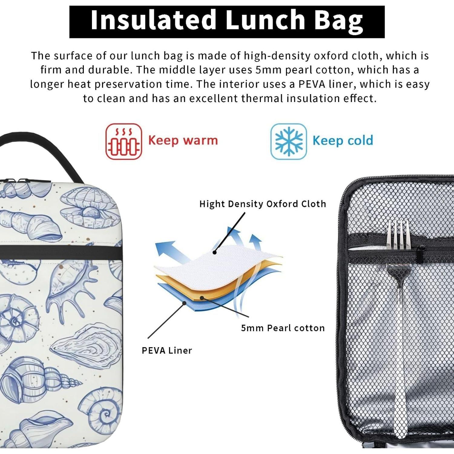 Bolsa de Almuerzo Térmica ZALAAUO 5.68L Shells para Trabajo