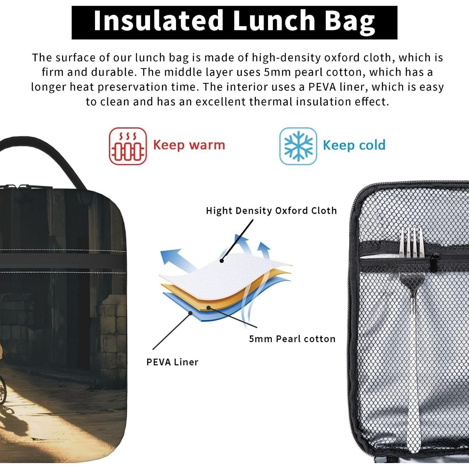 Bolsa de Almuerzo Aislada ZALAAUO 5.68L para Trabajo y Picnic
