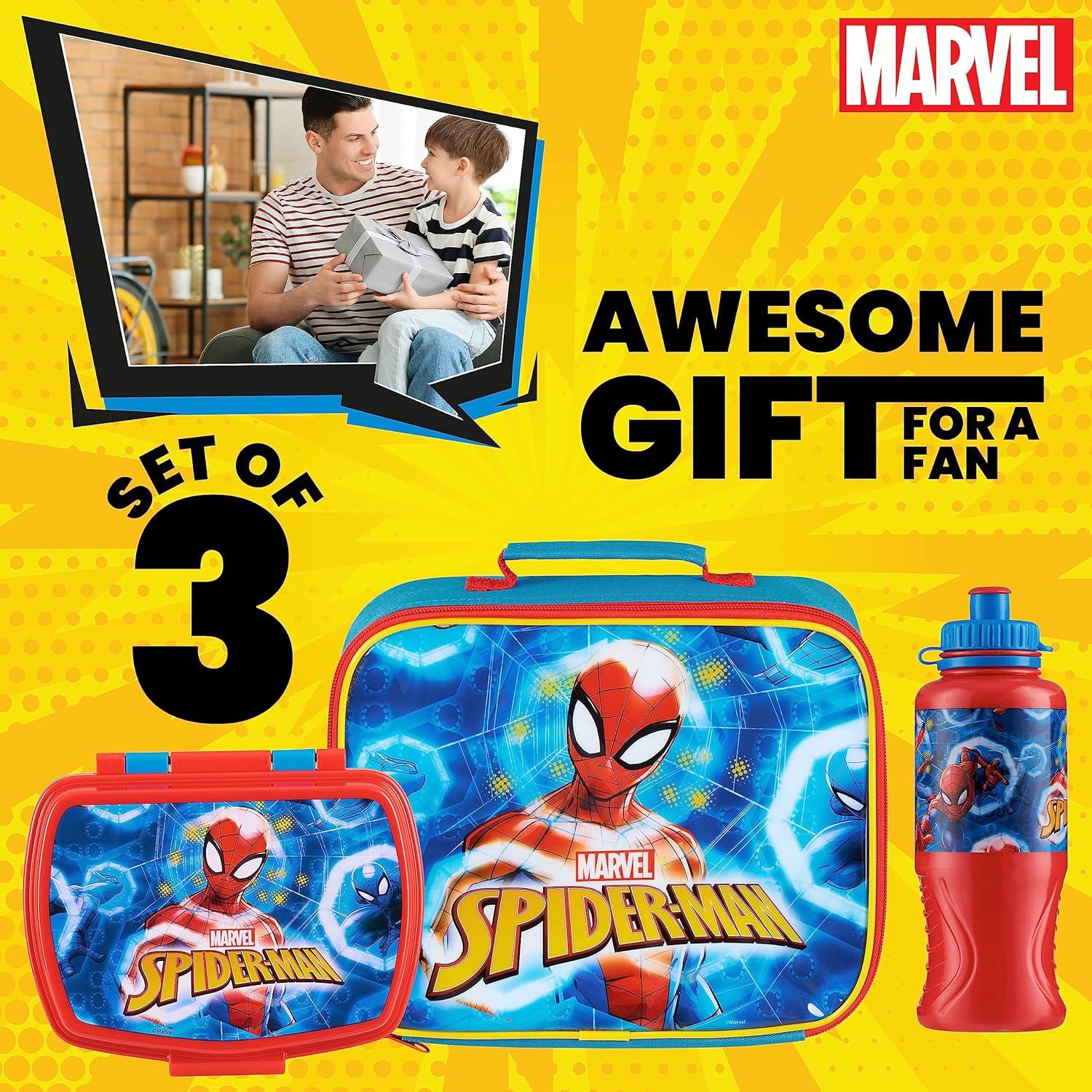 Set de Almuerzo Marvel Kids 3 Piezas Spiderman Aislado 430ml