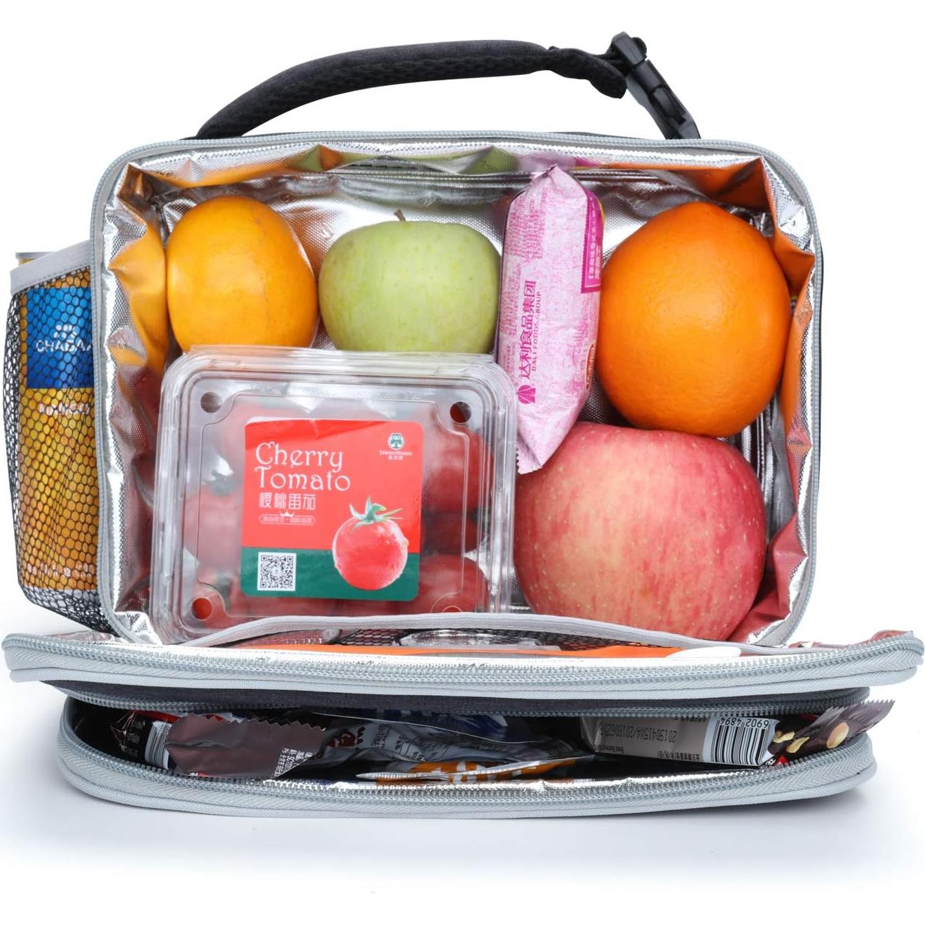 Caja de Almuerzo Aislada Amersun para Niños 4L Negra