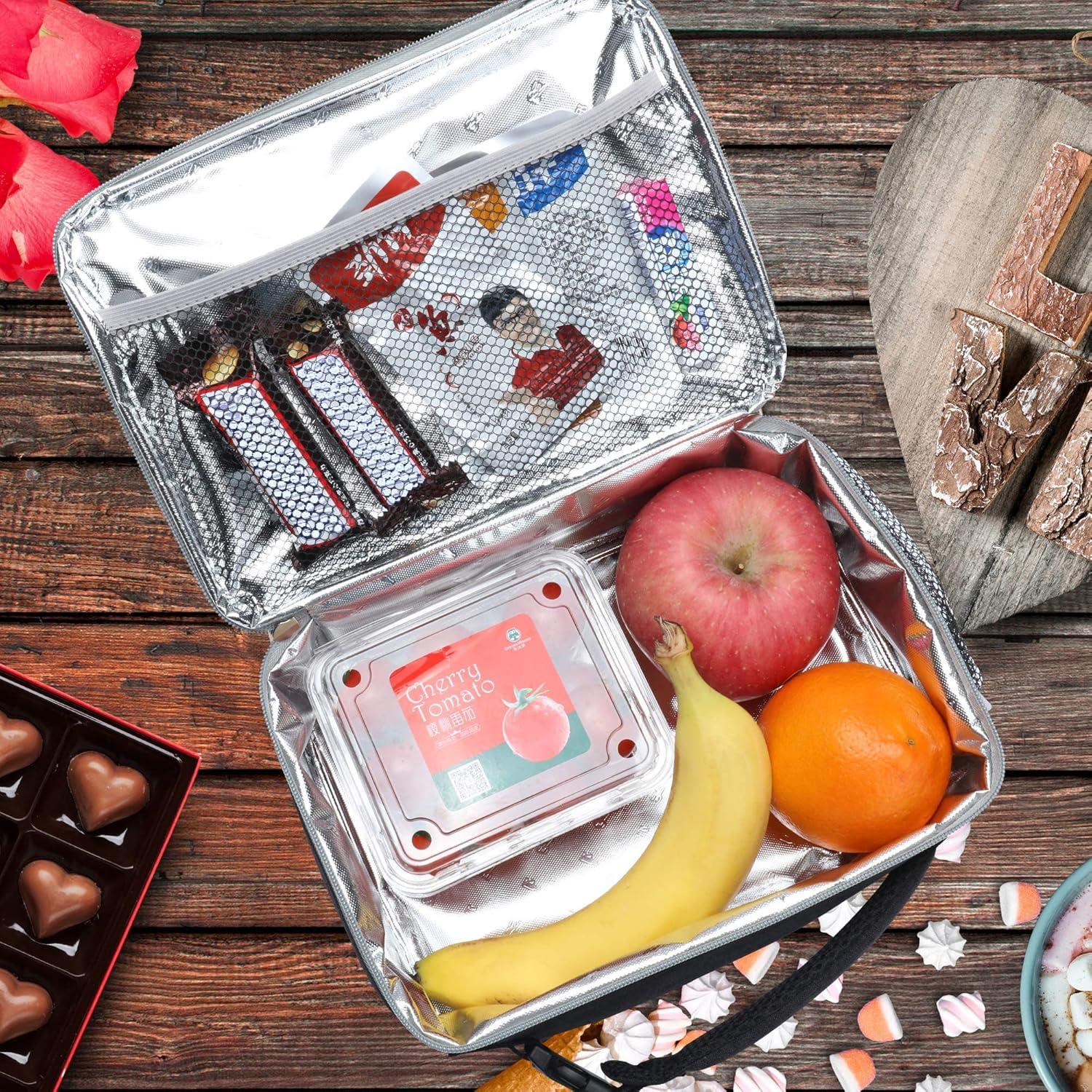 Caja de Almuerzo Aislada Amersun para Niños 4L Negra