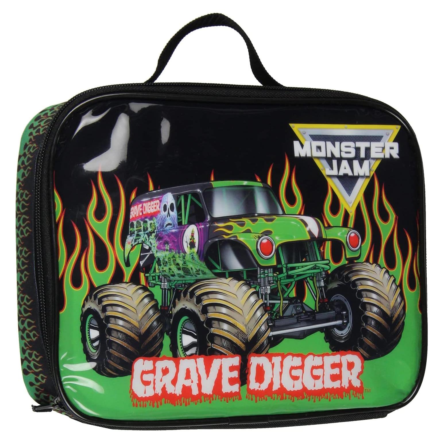 Lonchera Aislada Monster Jam Grave Digger 25.4x10.16x15.24 cm