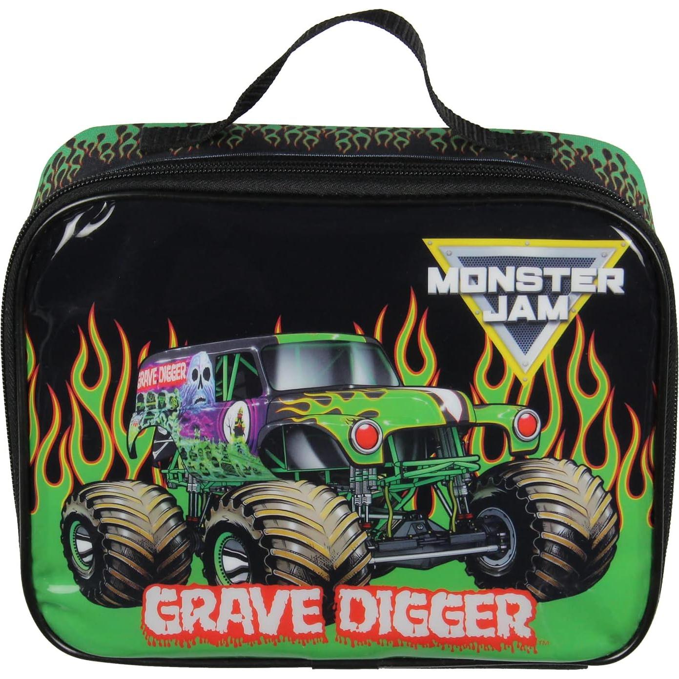 Lonchera Aislada Monster Jam Grave Digger 25.4x10.16x15.24 cm