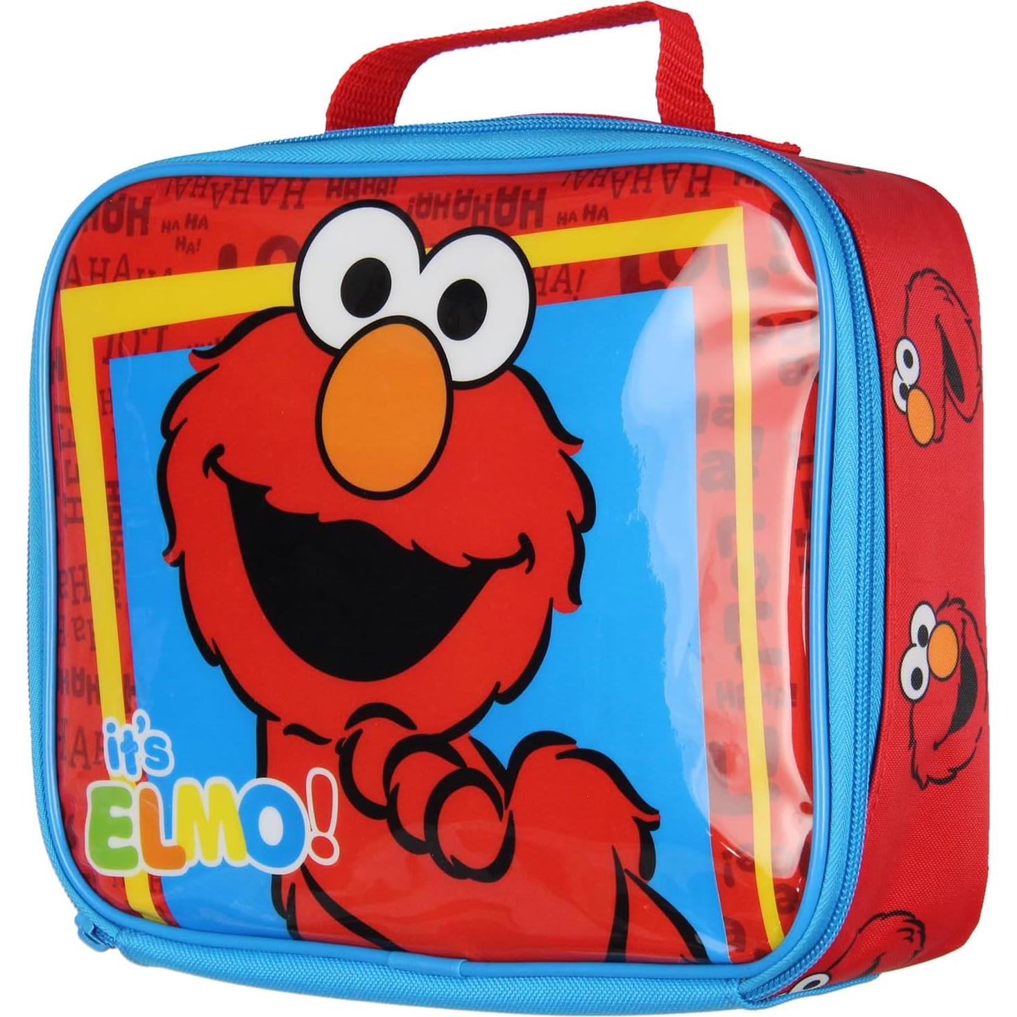 Caja de Almuerzo Insulada Elmo Plaza Sésamo 25.4x20.3cm