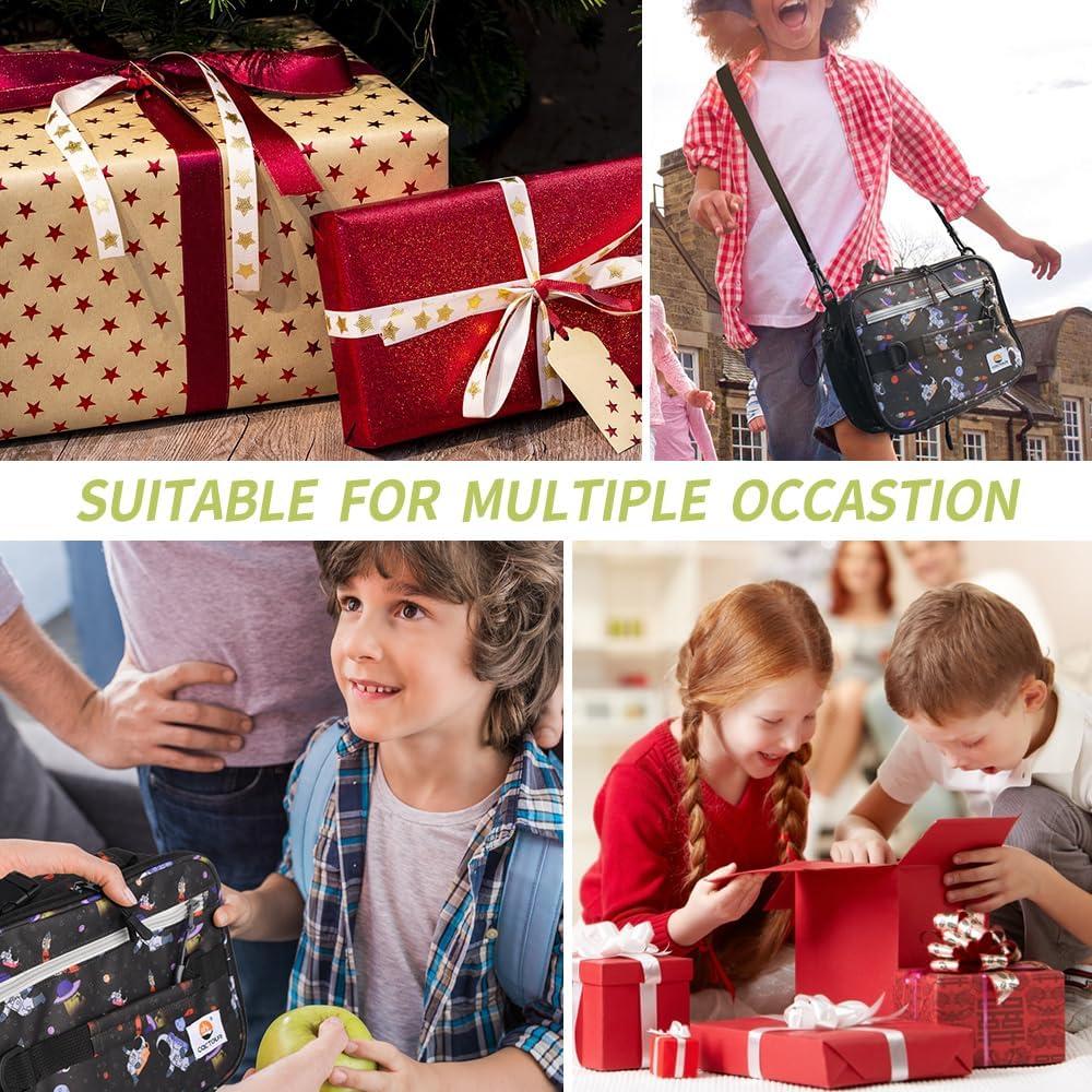 Bolsa de Almuerzo Aislada Expandible CaCTOUR Dinosaurio 27.9x20.9cm