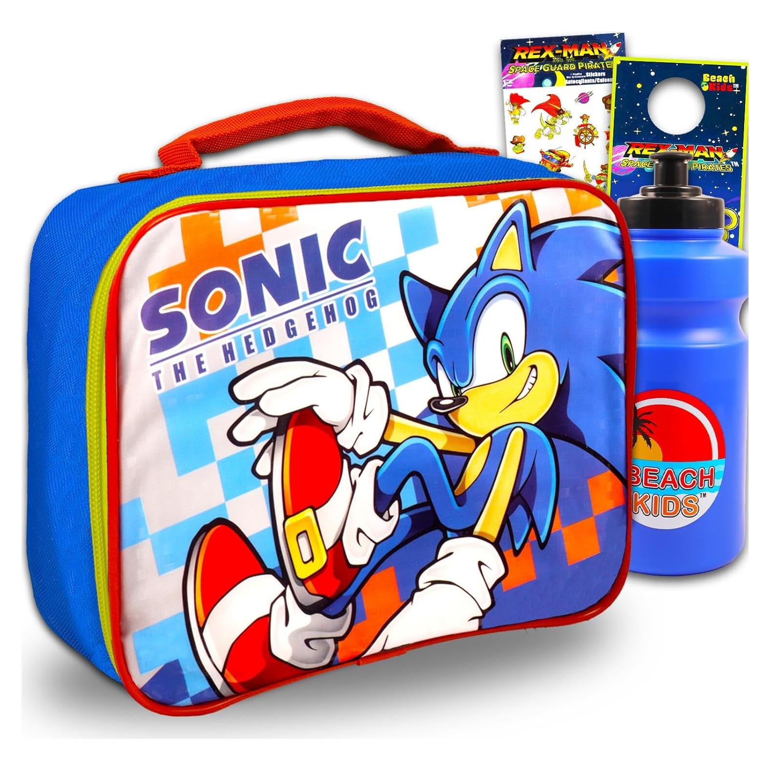Caja de Almuerzo Sonic the Hedgehog con Bolsa y Botella 2L