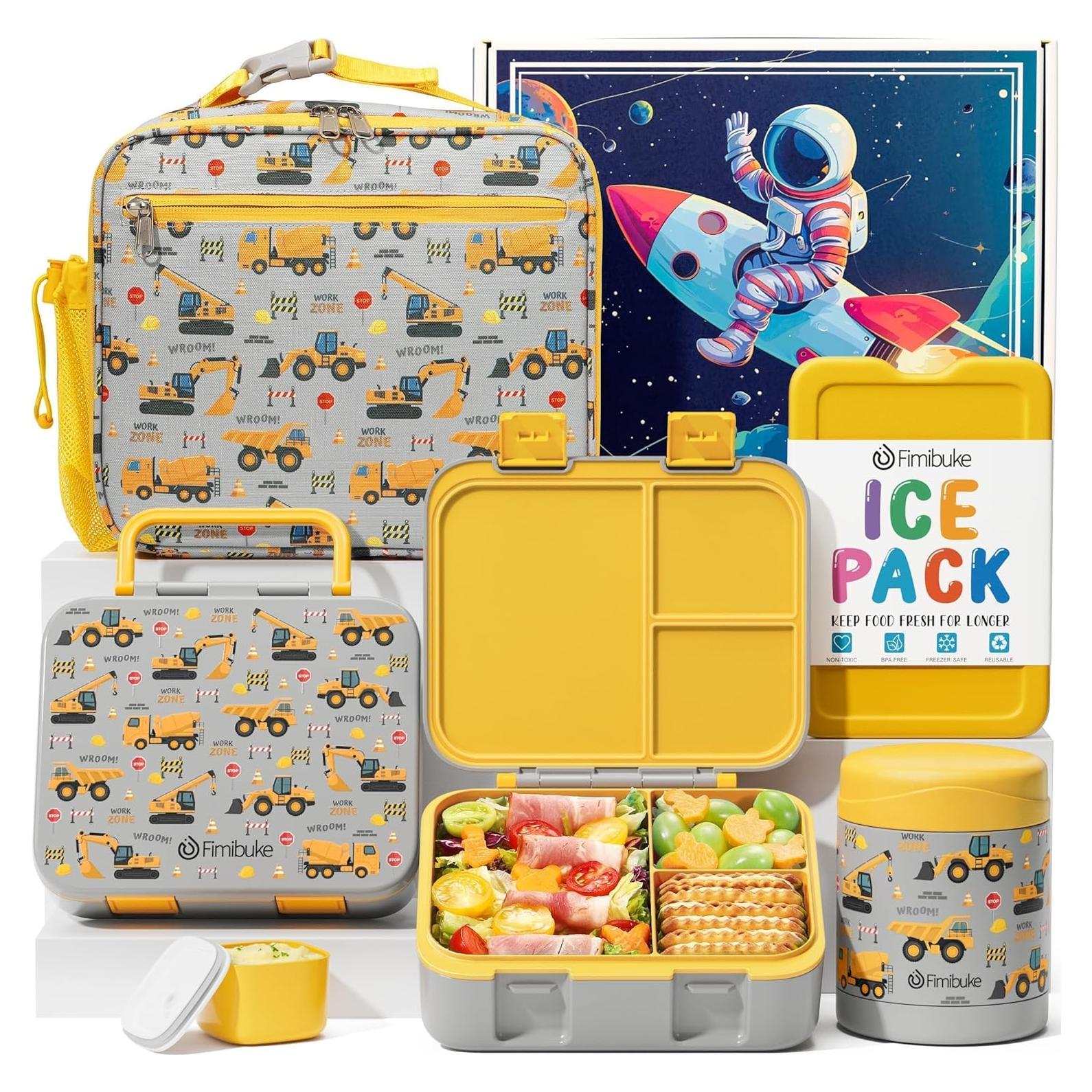 Caja de Almuerzo Bento Fimibuke 32Oz con Tarro Aislado 12Oz