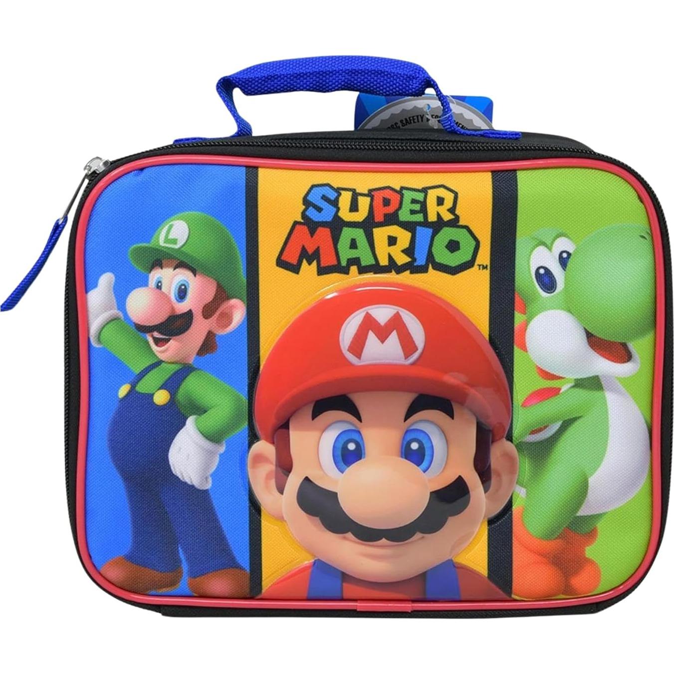 Bolsa de Almuerzo Rectangular Bioworld Super Mario 24.1x20.3 cm