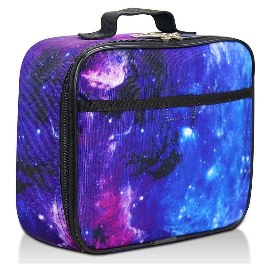 Caja de Almuerzo Aislada Fenrici Galaxy para Niños 27.4x21.6cm