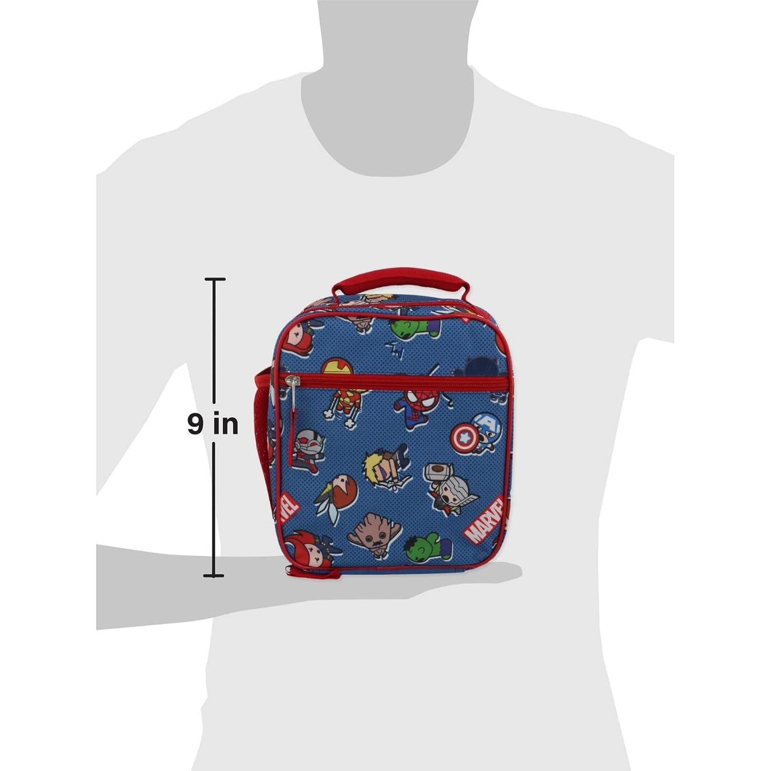 Caja de Almuerzo Suave Marvel Kawaii Multicolor para Niños