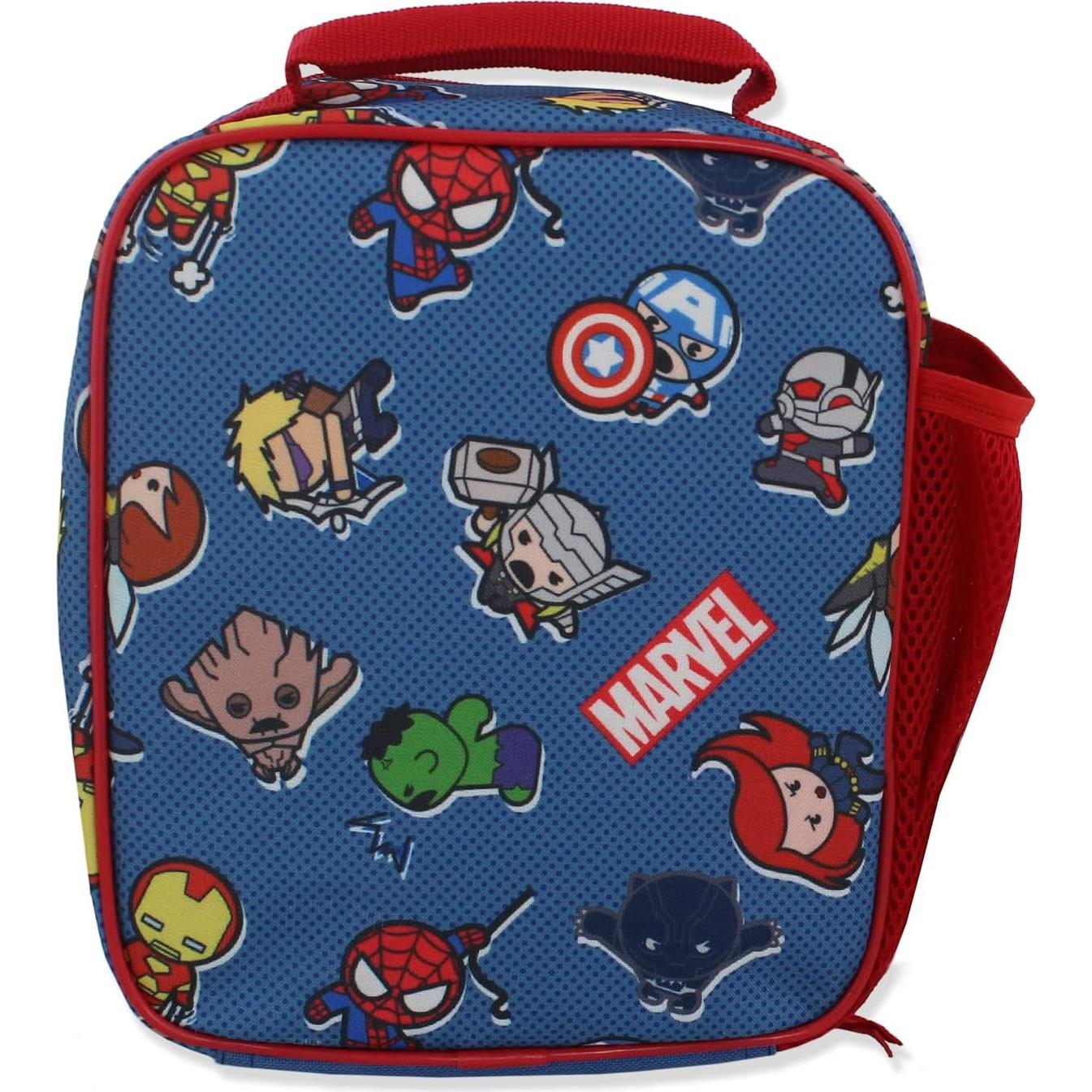 Caja de Almuerzo Suave Marvel Kawaii Multicolor para Niños