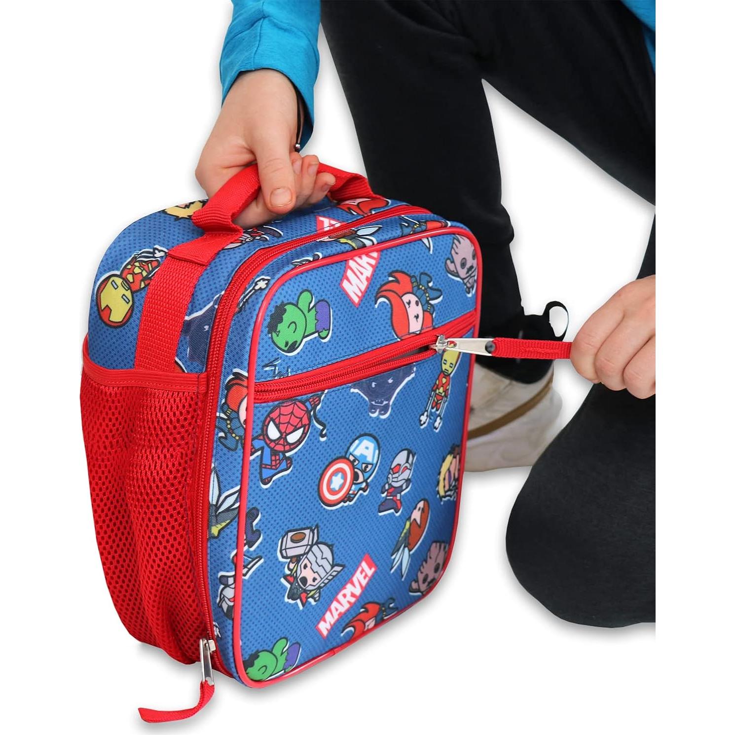 Caja de Almuerzo Suave Marvel Kawaii Multicolor para Niños