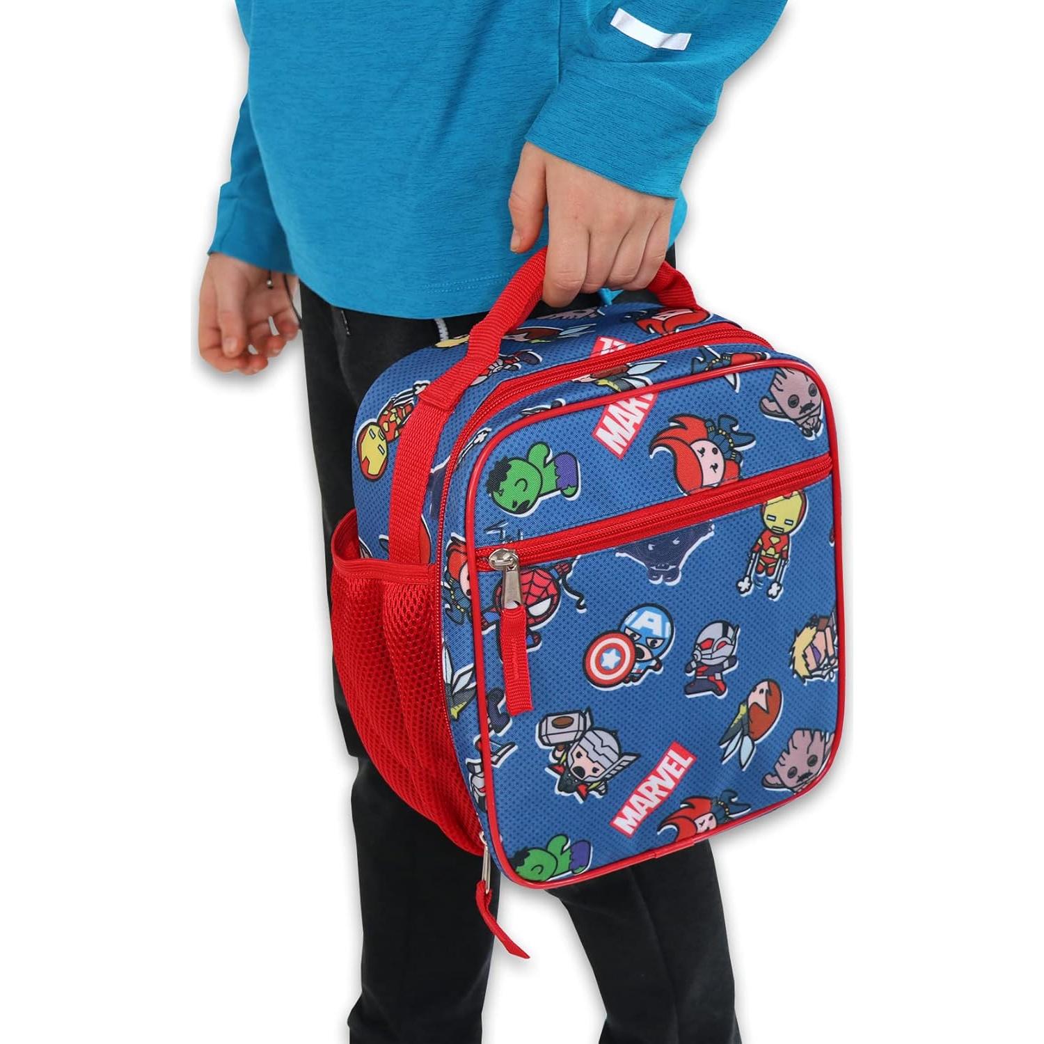 Caja de Almuerzo Suave Marvel Kawaii Multicolor para Niños