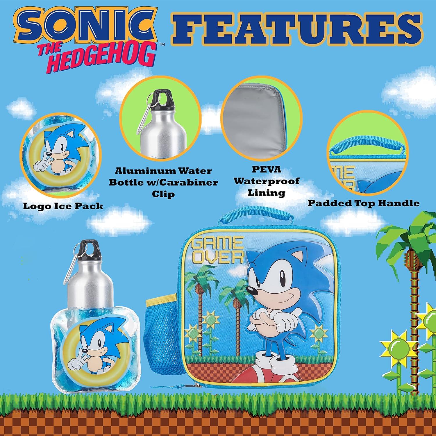 Set Almuerzo Sonic AI Accessory 4 Piezas - Caja, Botella, Hielo