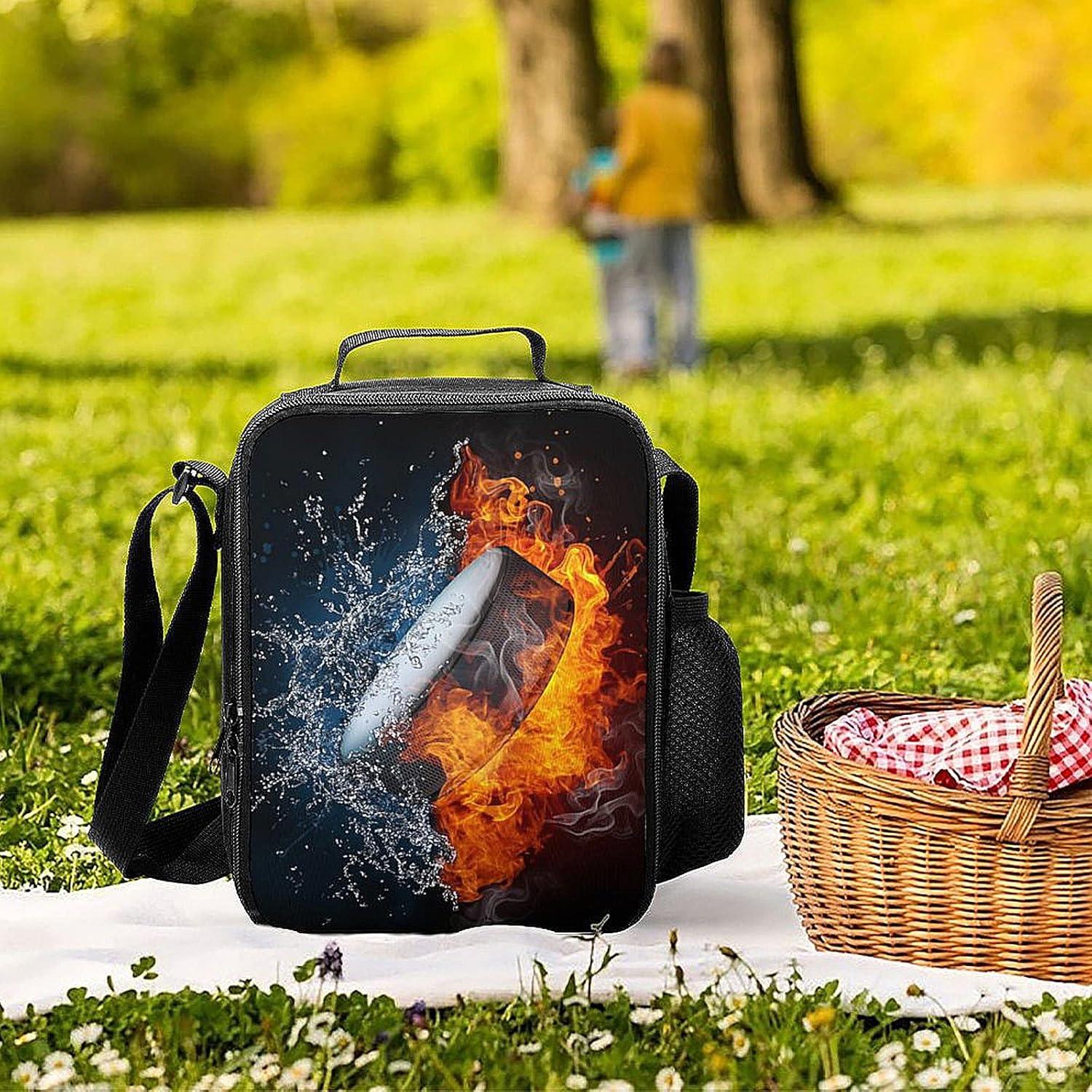 Caja de Almuerzo Aislada ZHXR Puck Fuego y Agua 26.7x20.3cm