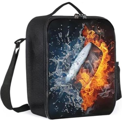 Caja de Almuerzo Aislada ZHXR Puck Fuego y Agua 26.7x20.3cm