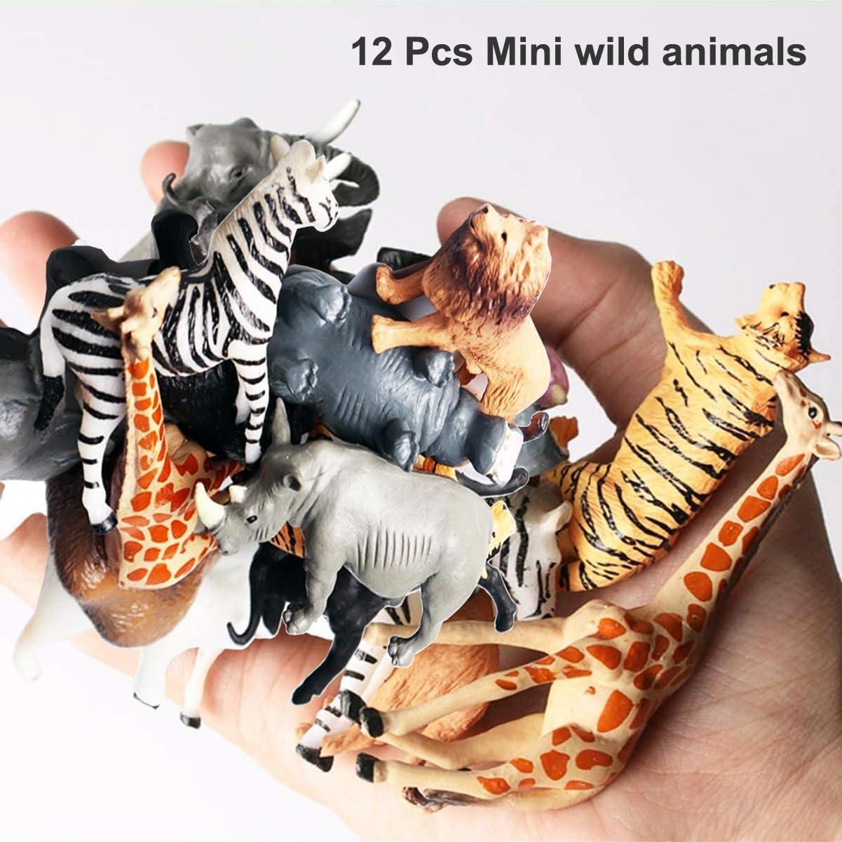 Figuras de Animales Safari RUSON 24 Pcs Juguetes Educativos