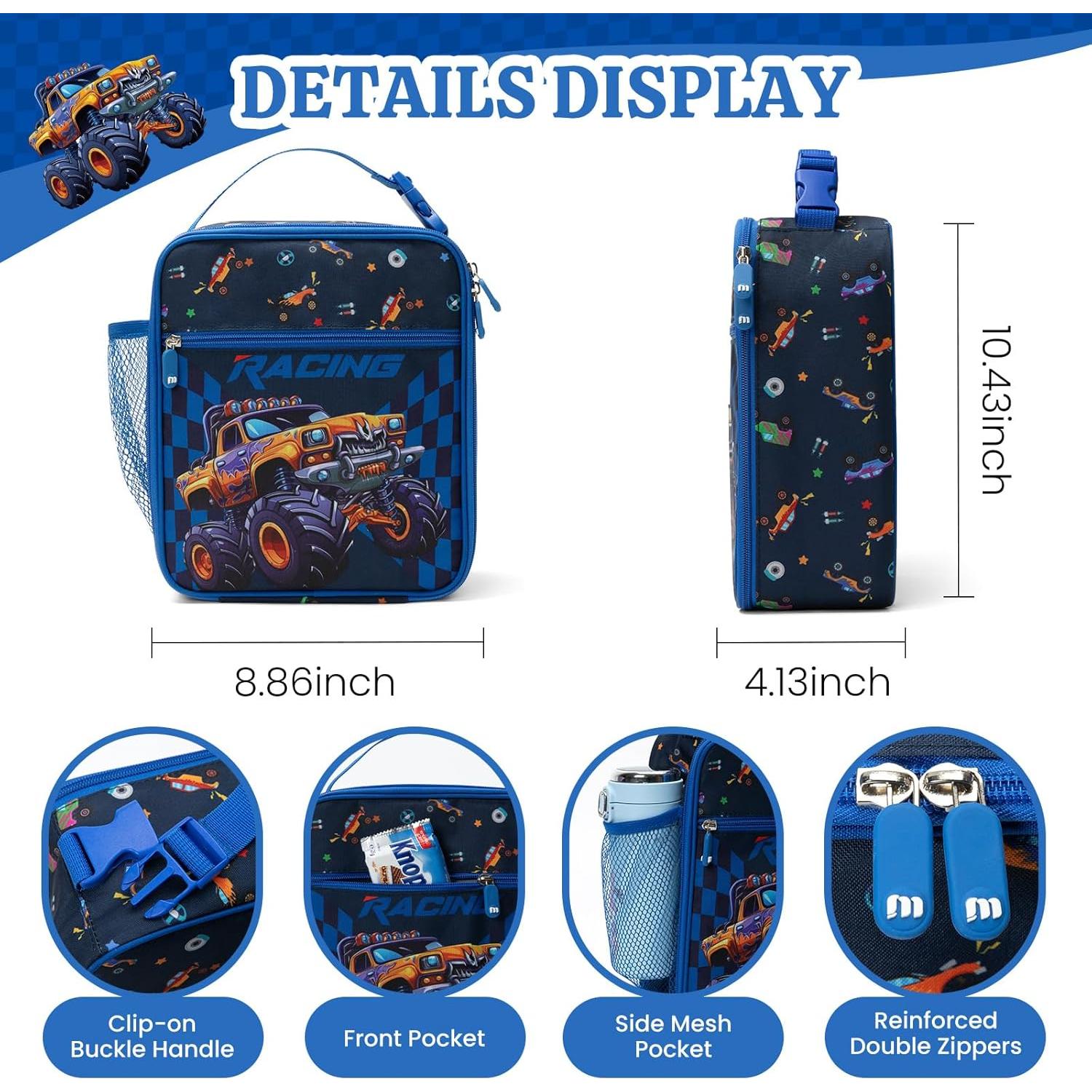 Bolsa de Almuerzo Aislada MEXS para Niños Camión 6.9L