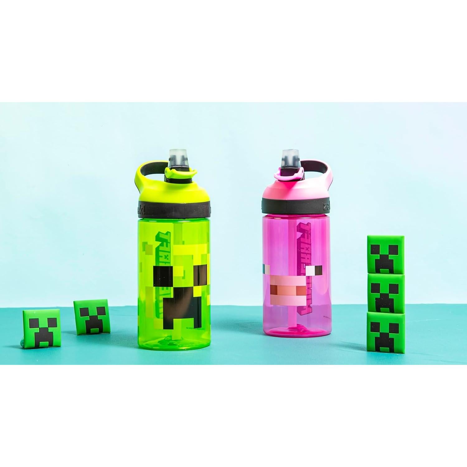 Botella de Agua Reutilizable Zak Designs Minecraft 0.47L