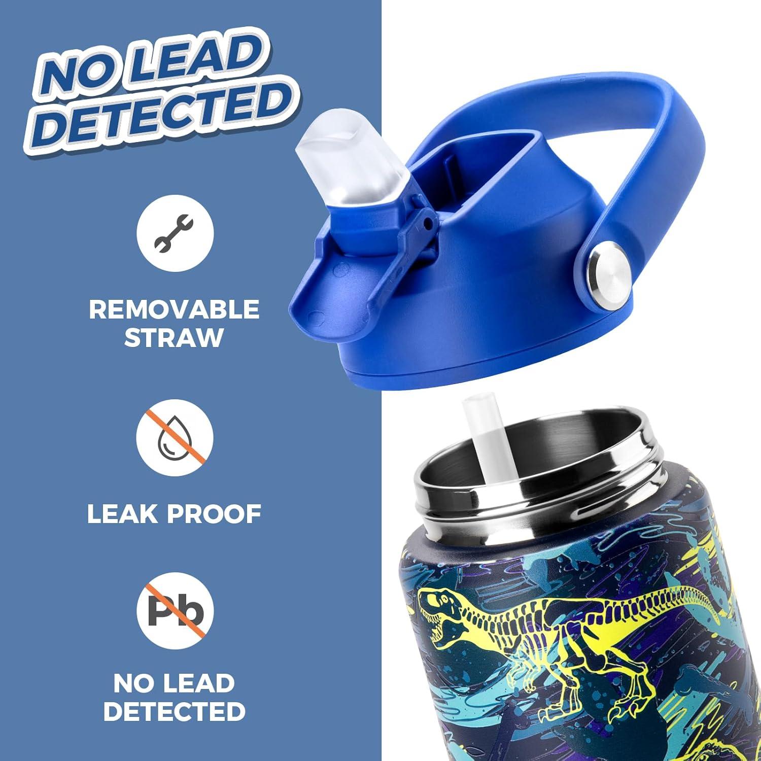 Botella de Agua Aislada Choco Mocha 530ml Niños Negra