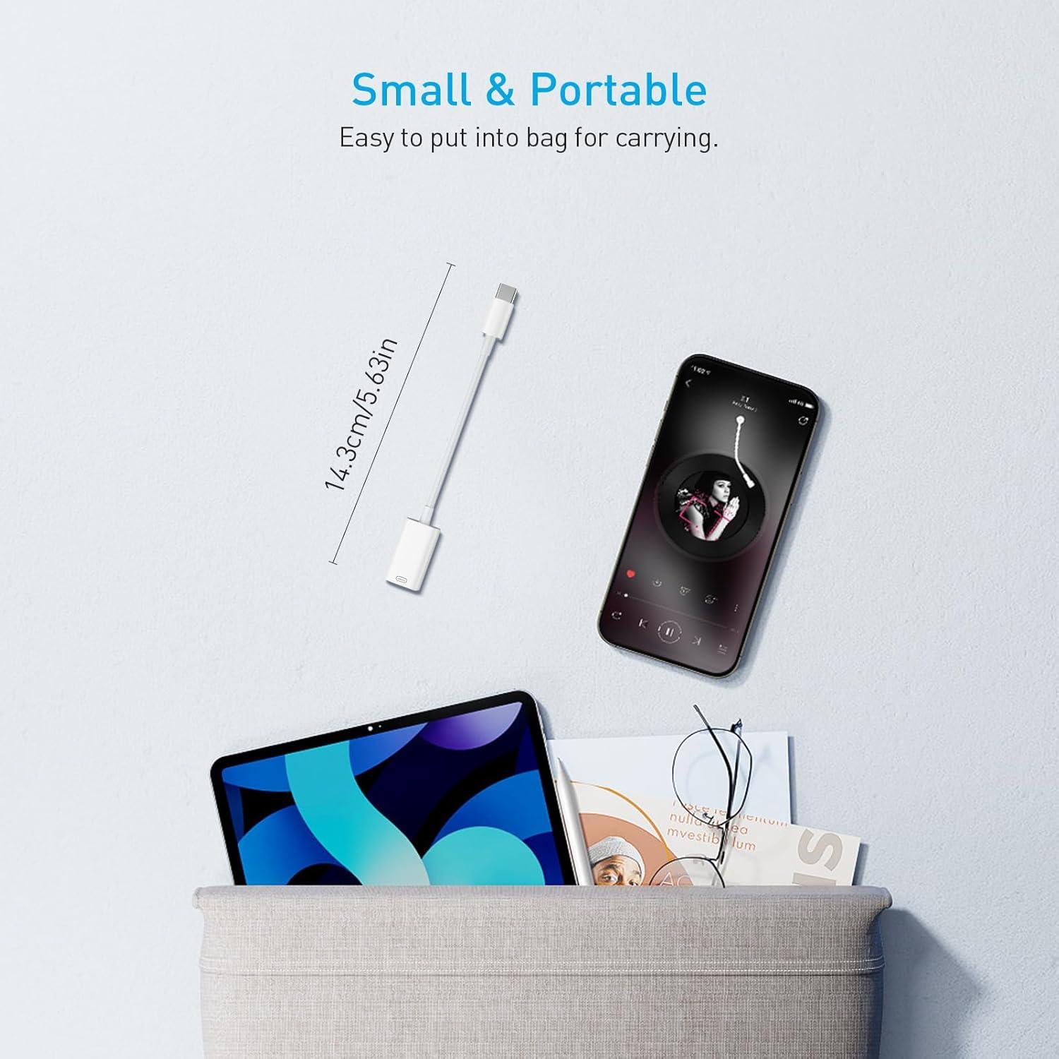 Adaptador Lightning a USB C TiMOVO 2 Pack Carga 35W