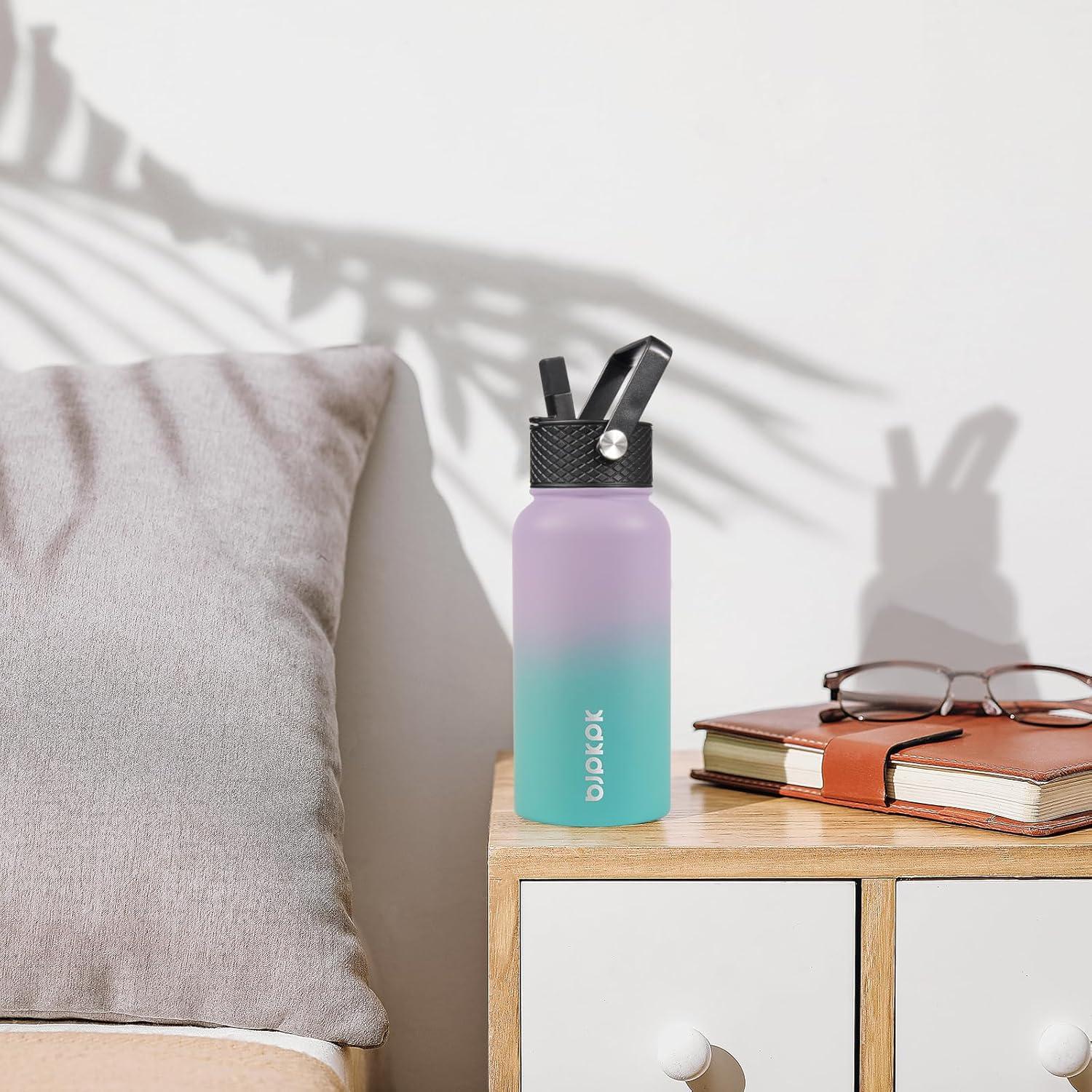 Botella de Agua Aislada BJPKPK 1.18L Acero Inoxidable Menta