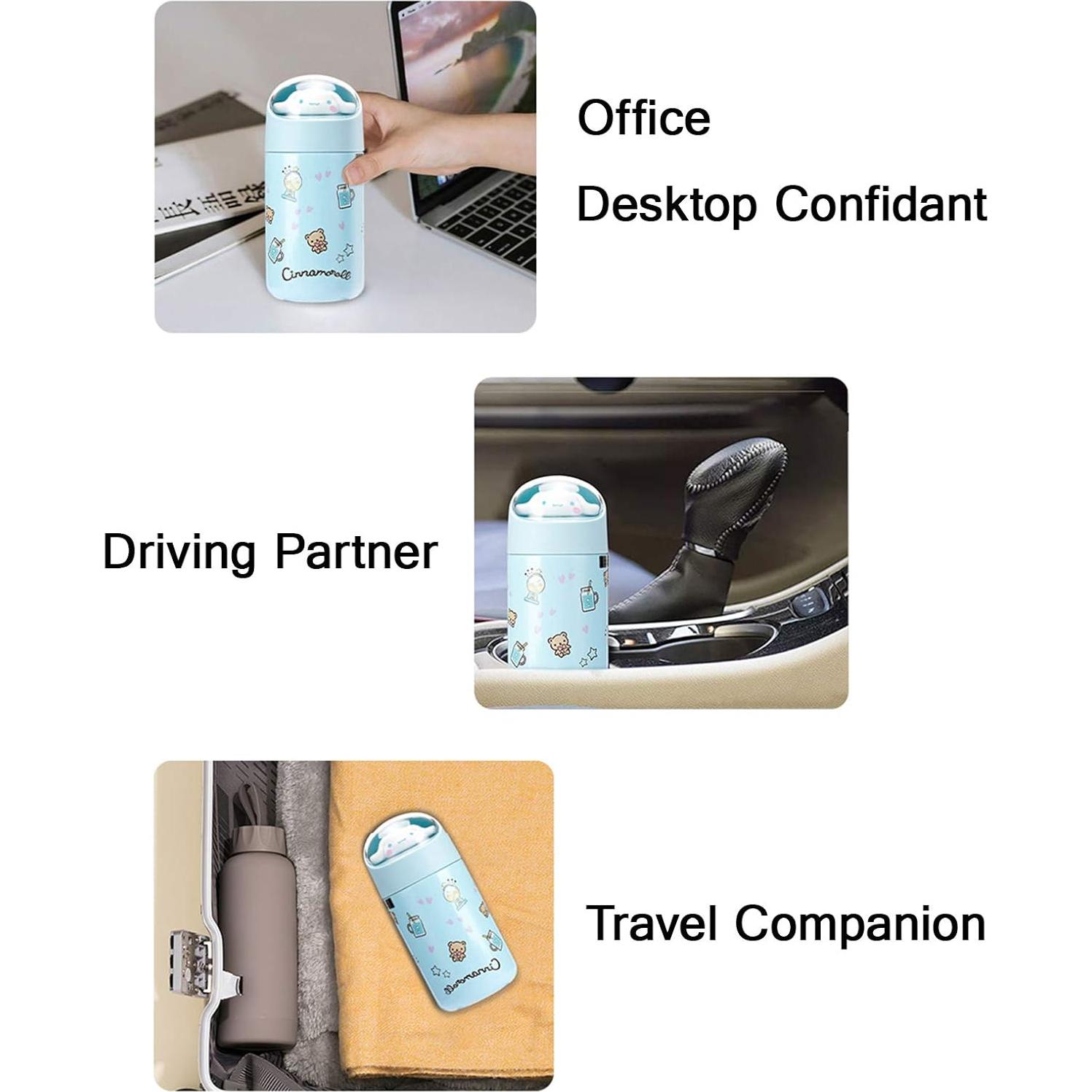 Botella de Agua Anime POYIPI 280ml Acero Inoxidable Rosa