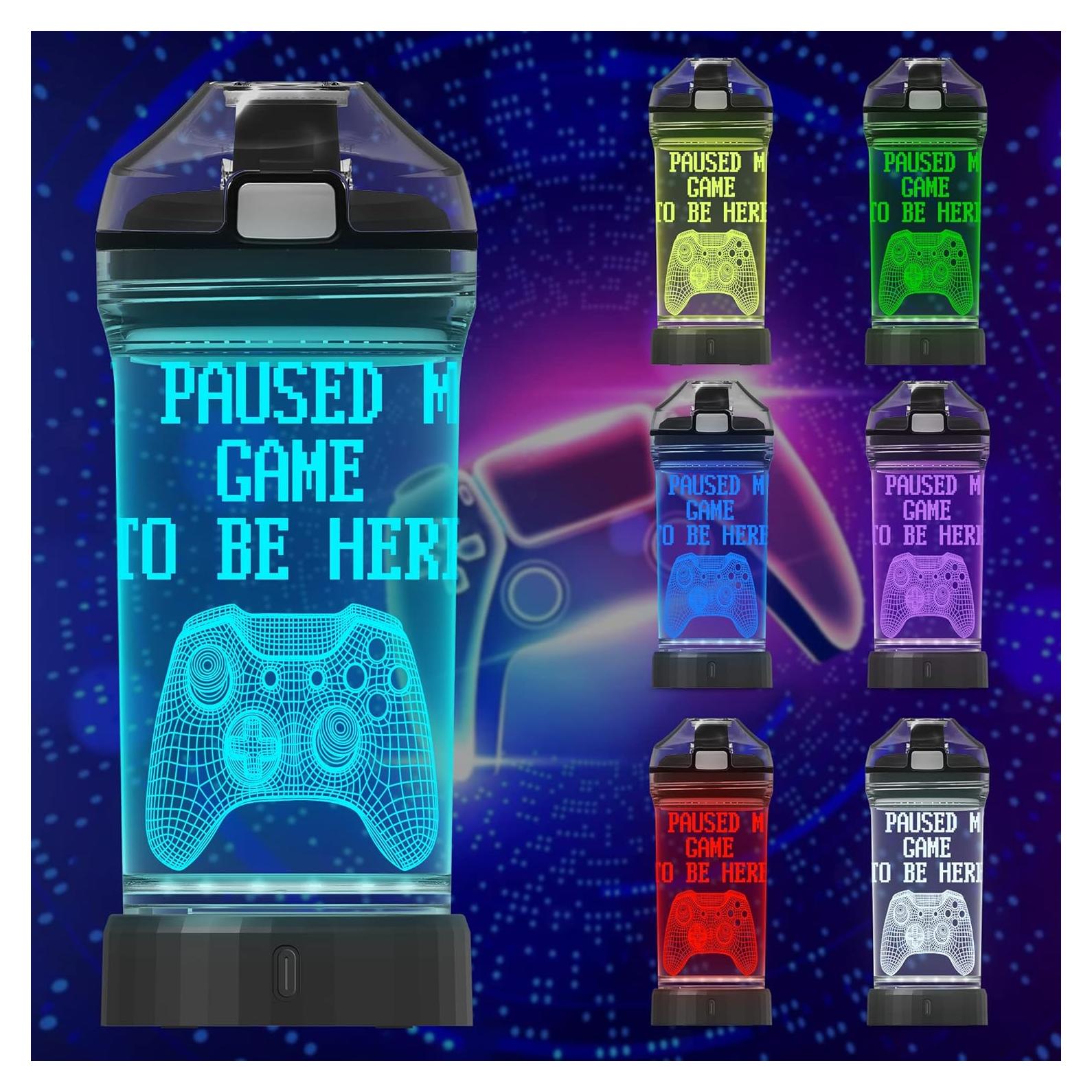 Botella de Agua Attivolife 414 ml con Luz LED 3D para Niños