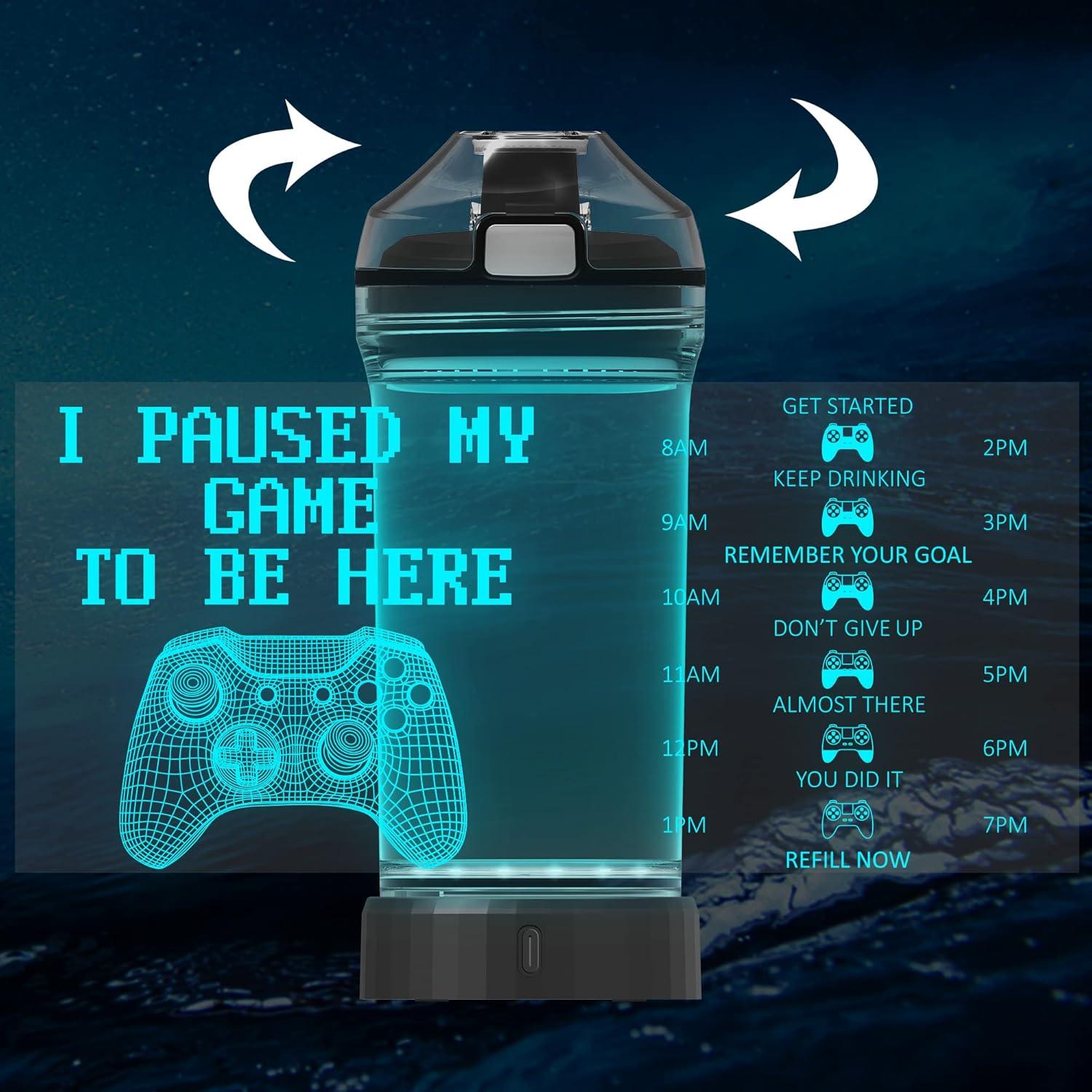 Botella de Agua Attivolife 414 ml con Luz LED 3D para Niños