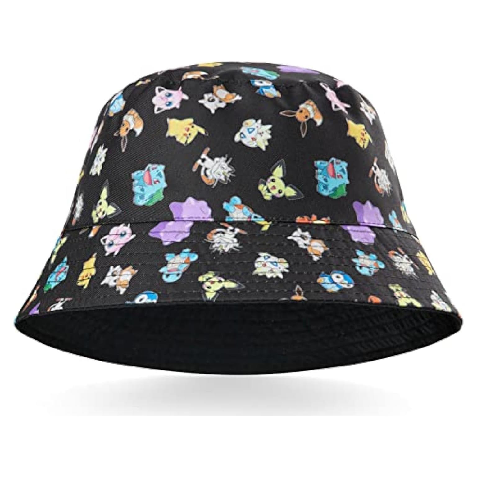 Gorra y Sombrero de Cubo Pokemon Pikachu para Niños