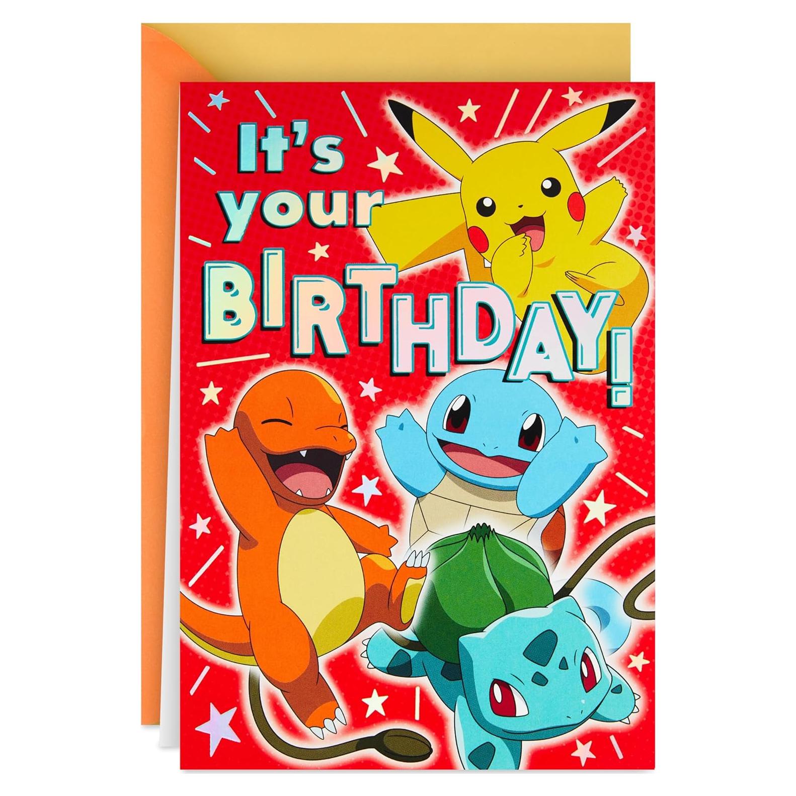 Tarjeta de Cumpleaños Pop Up Hallmark Pokémon para Niños