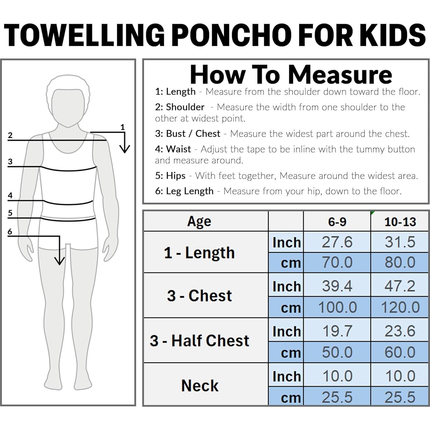 Toalla de baño con capucha Pokemon 100% algodón 6-9 años