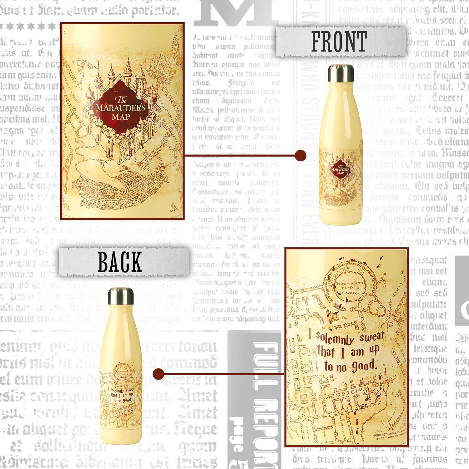 Botella de Agua de Metal Harry Potter Mapa de Merodeadores 500ml