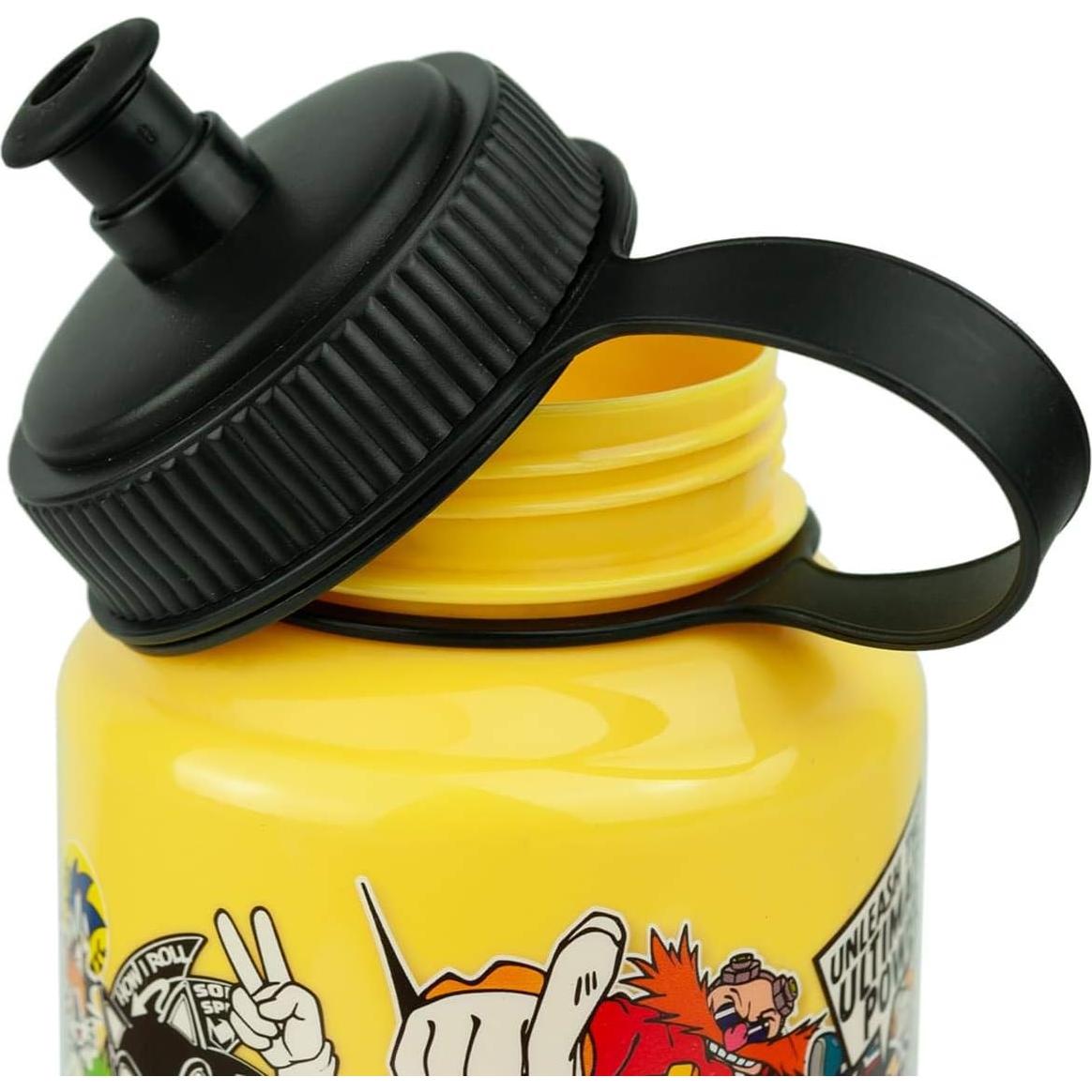 Botella de Agua Sonic The Hedgehog 0.95L Amarilla Reutilizable