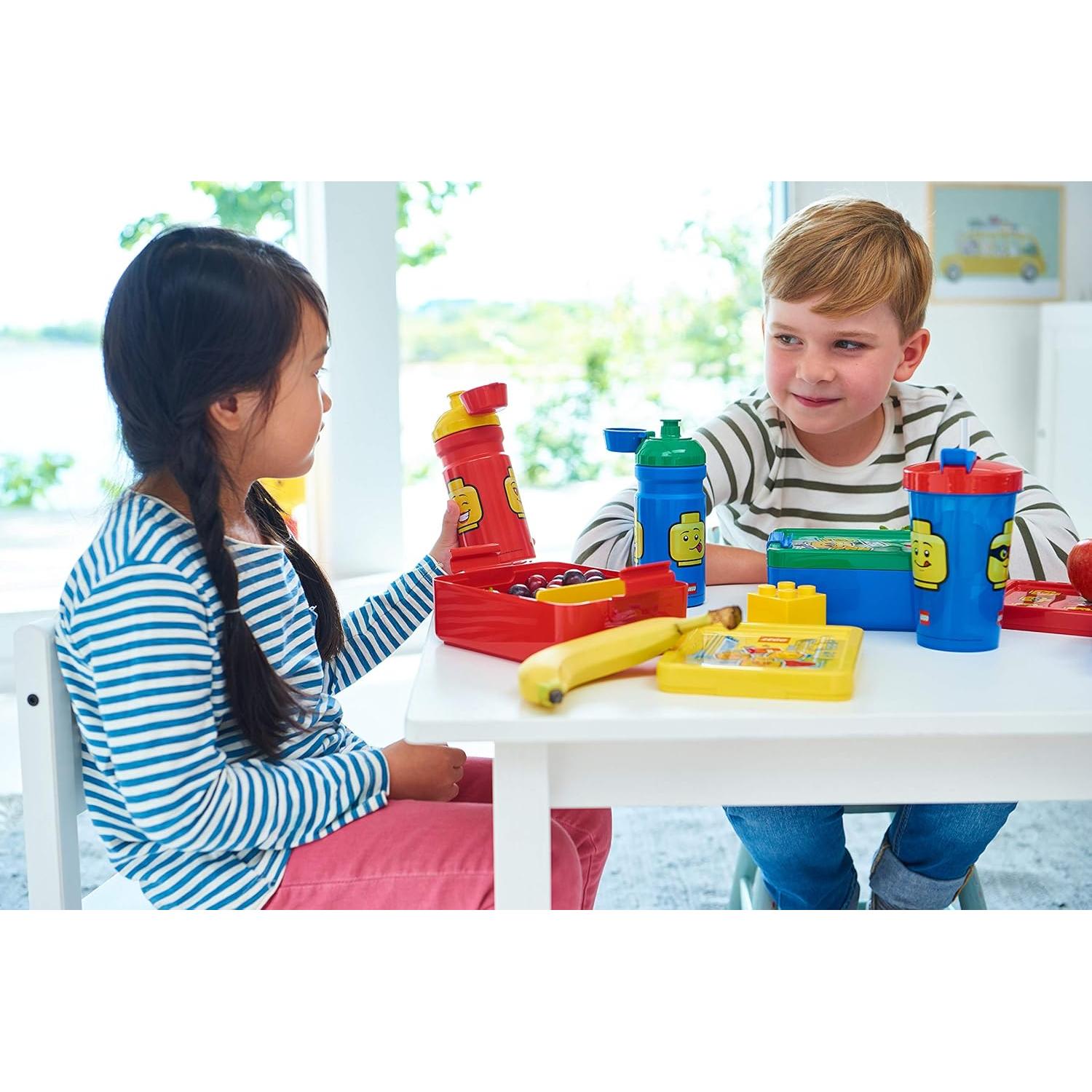 Botella de Agua LEGO Room Copenhagen 390 ml Rojo Amarillo