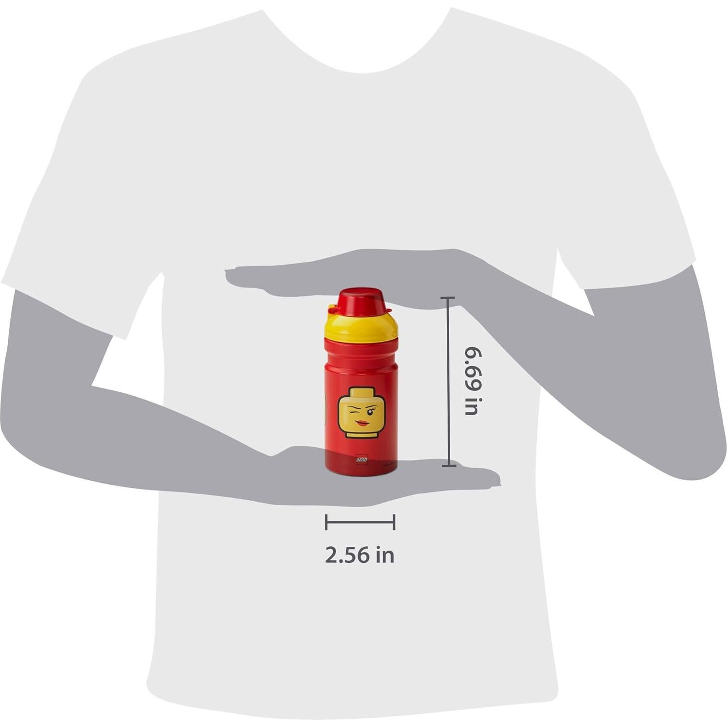 Botella de Agua LEGO Room Copenhagen 390 ml Rojo Amarillo