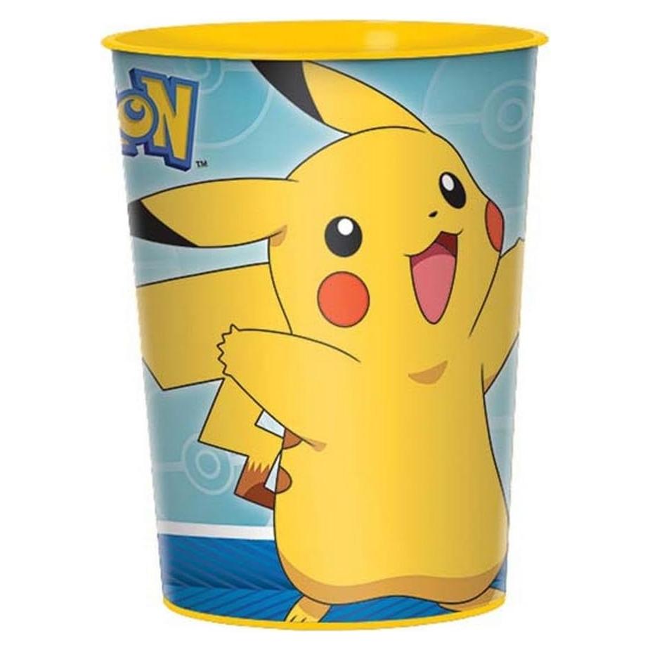 Taza de plástico Amscan Pokemon 473 ml amarilla