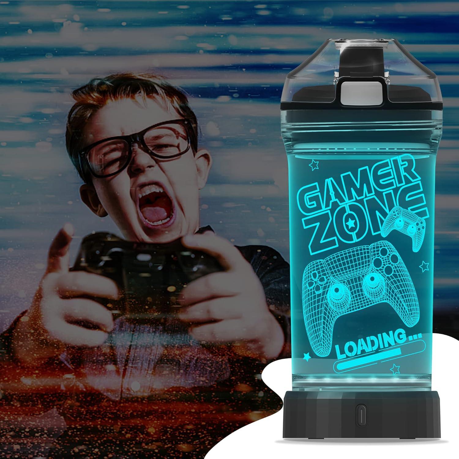 Botella de Agua Iluminada YuanDian 400ml para Niños - 3 en 1