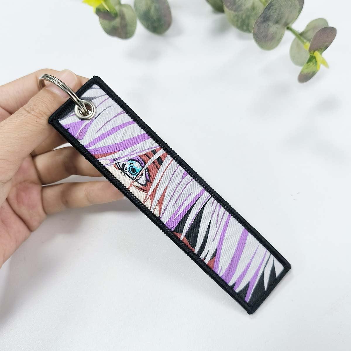 Llavero Anime Bordado Kj-08 13x3 cm para Claves y Accesorios