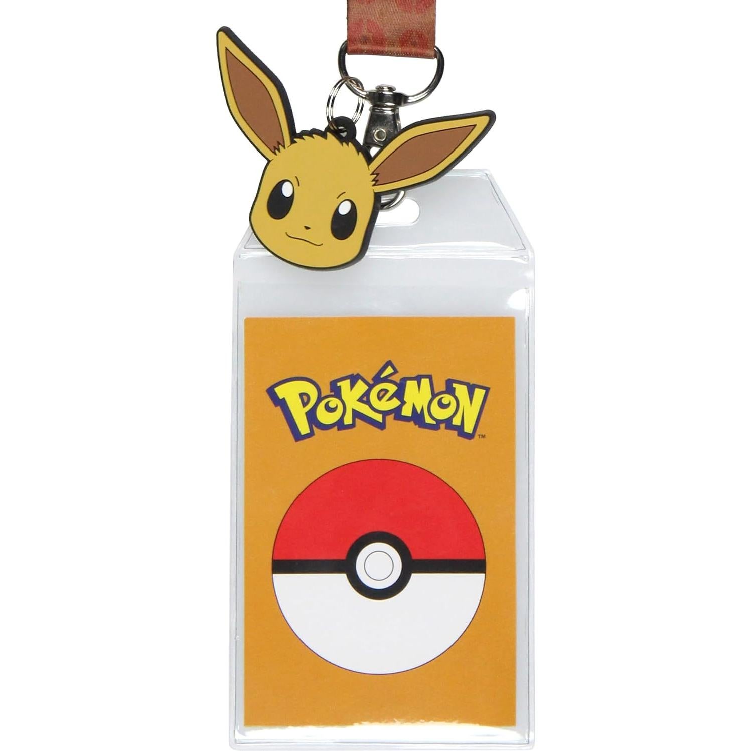 Lanyard Pokémon Eevee 133 Bioworld con Charm de Goma